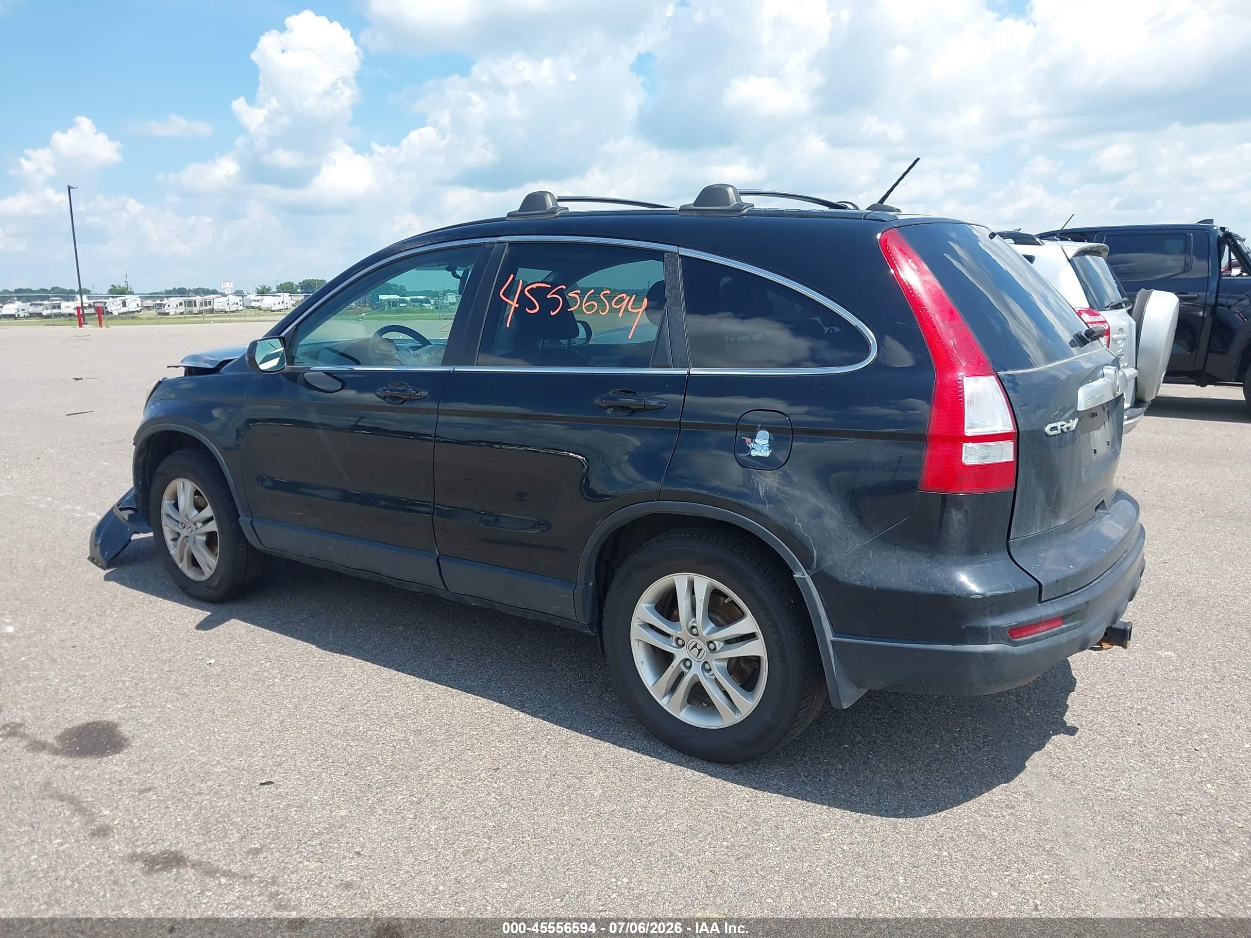 2010 Honda Cr-v Ex-l Black vin: 5J6RE4H71AL022830