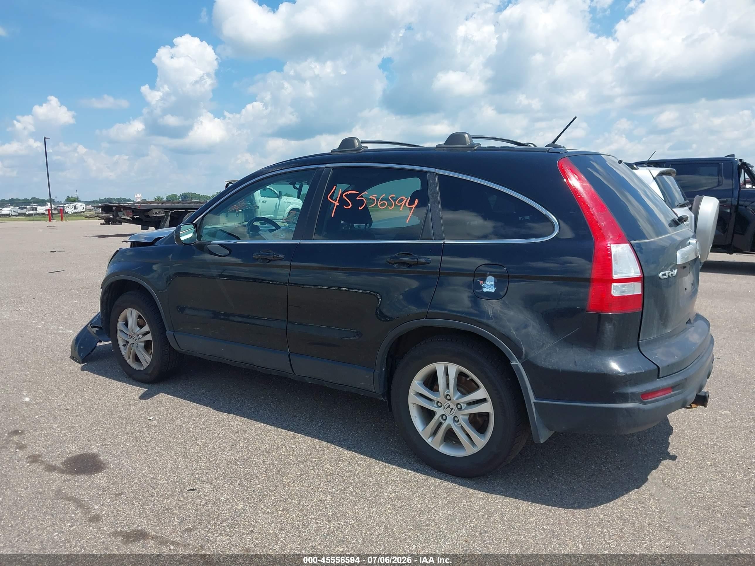 2010 Honda Cr-v Ex-l Black vin: 5J6RE4H71AL022830