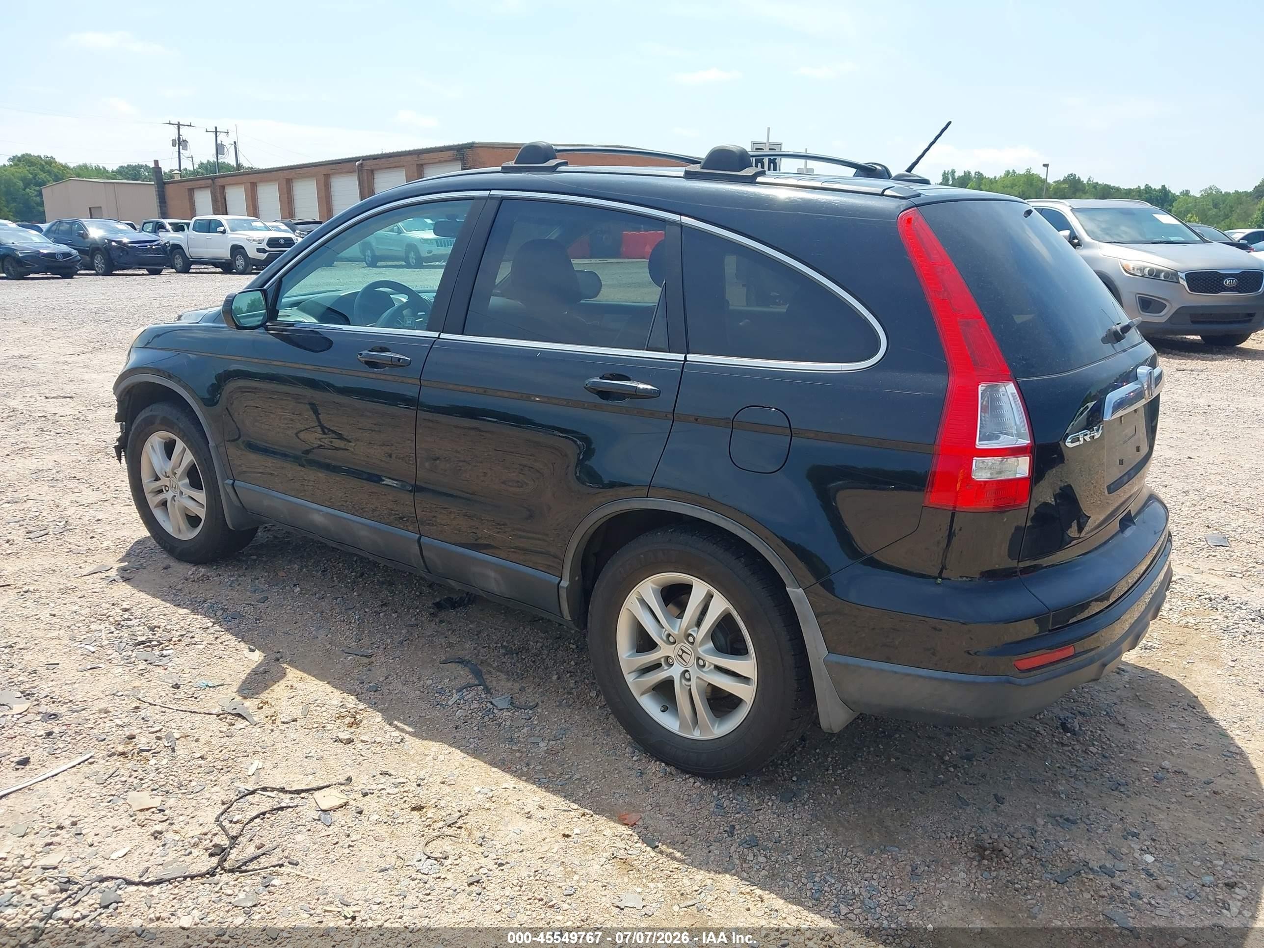 2010 Honda Cr-v Ex-l Black vin: 5J6RE4H71AL044455