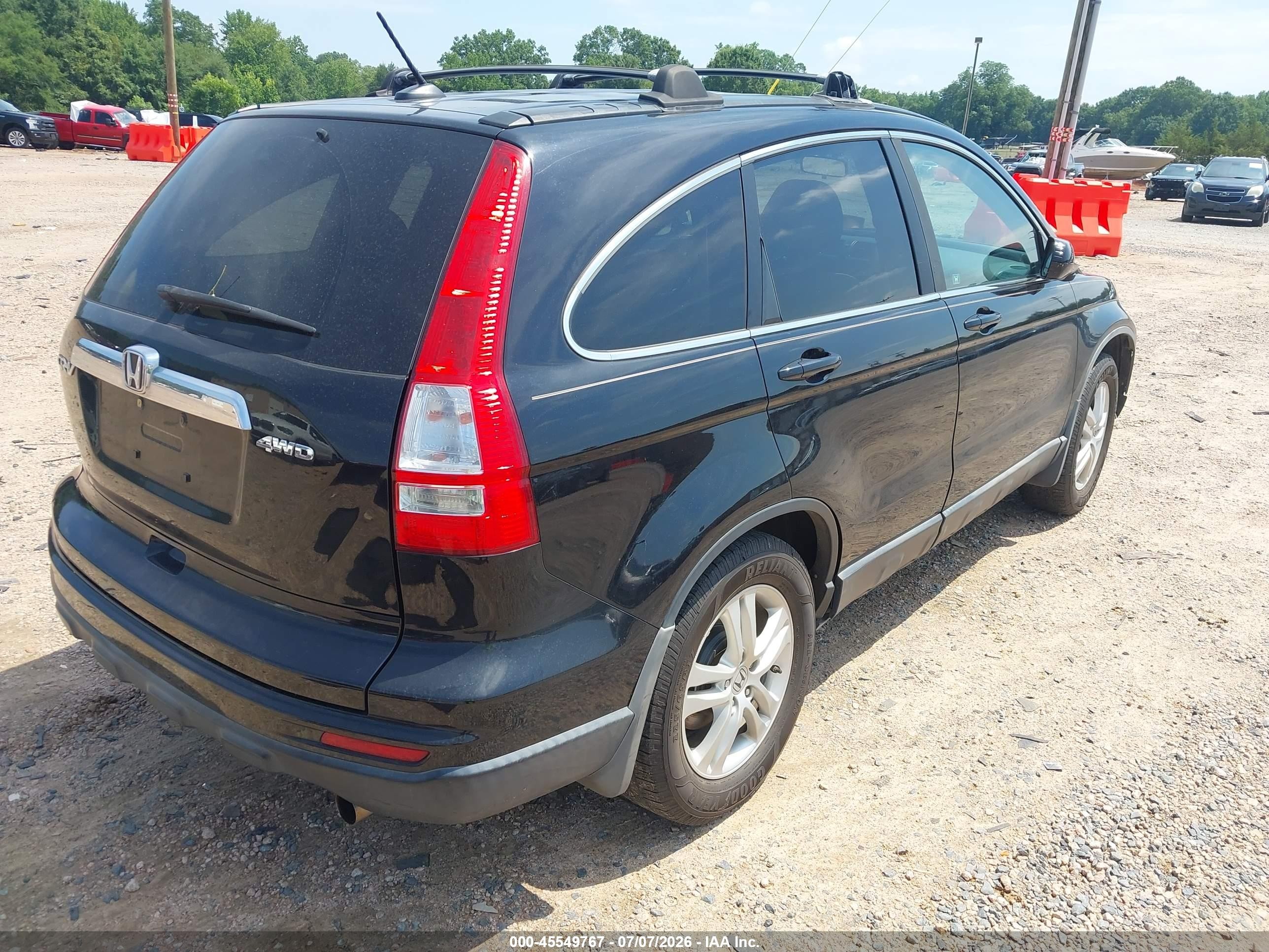 2010 Honda Cr-v Ex-l Black vin: 5J6RE4H71AL044455