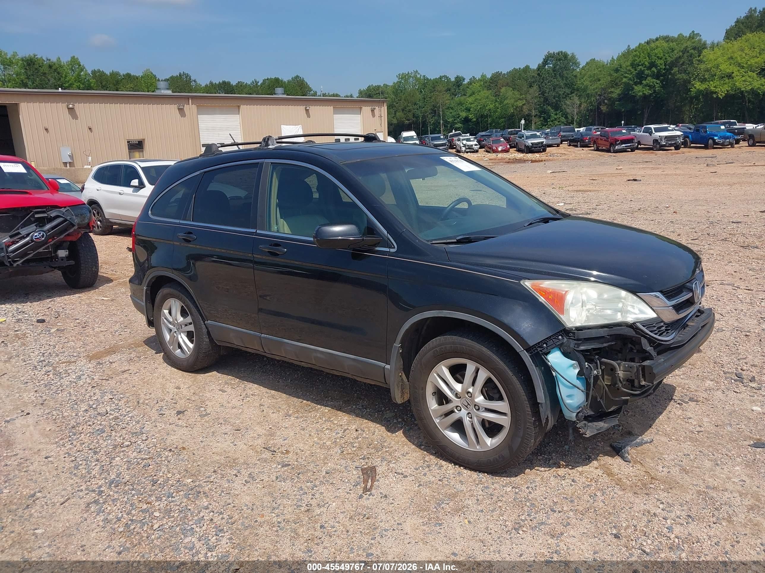 2010 Honda Cr-v Ex-l Black vin: 5J6RE4H71AL044455