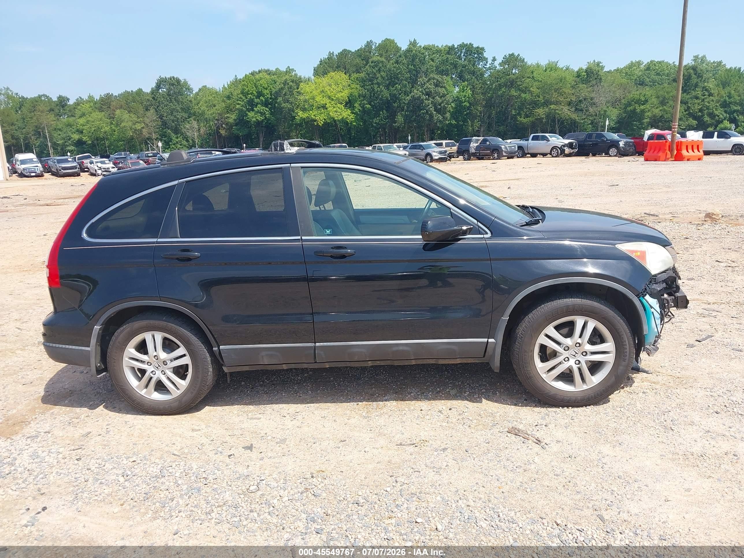 2010 Honda Cr-v Ex-l Black vin: 5J6RE4H71AL044455