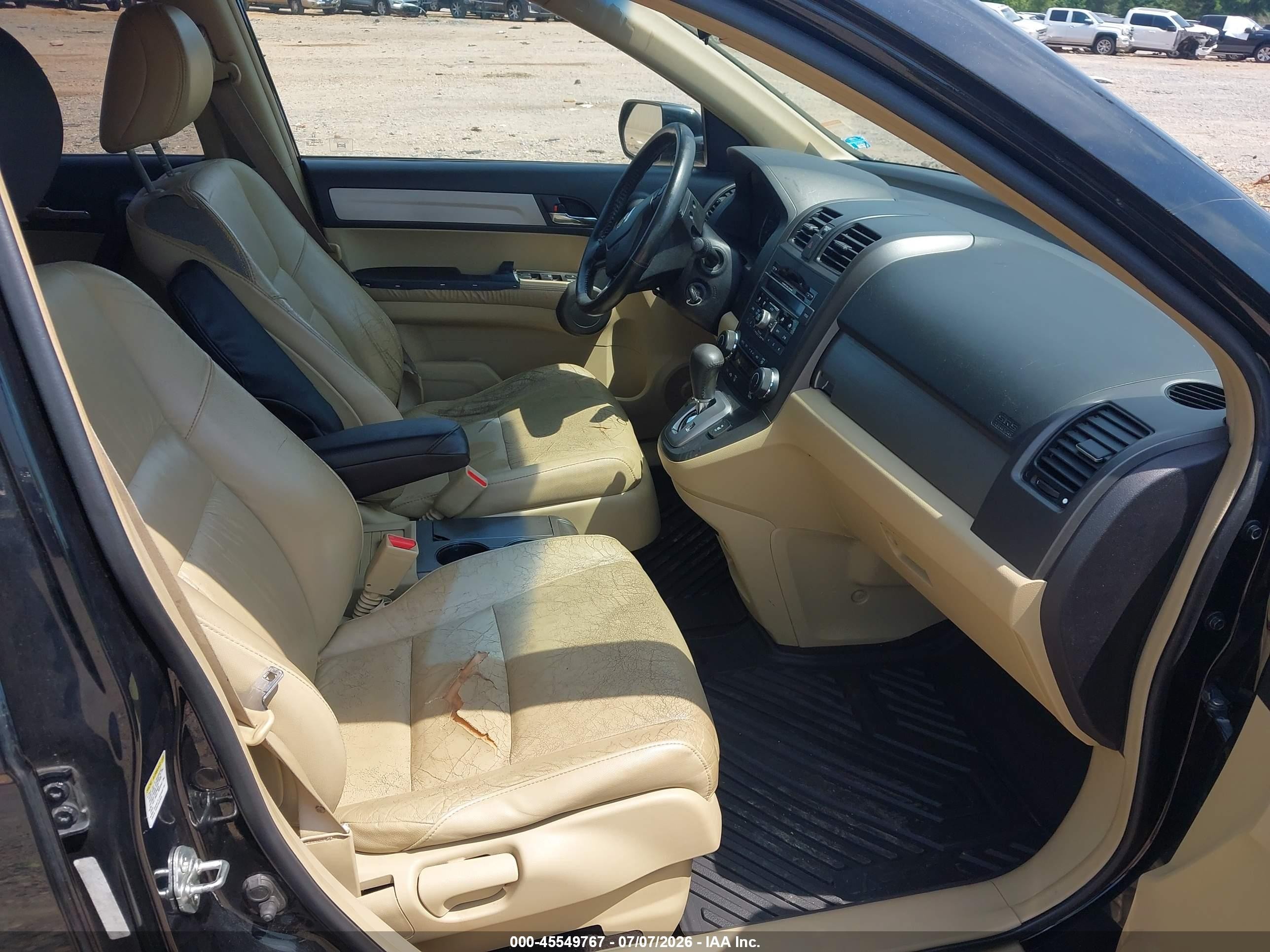 2010 Honda Cr-v Ex-l Black vin: 5J6RE4H71AL044455