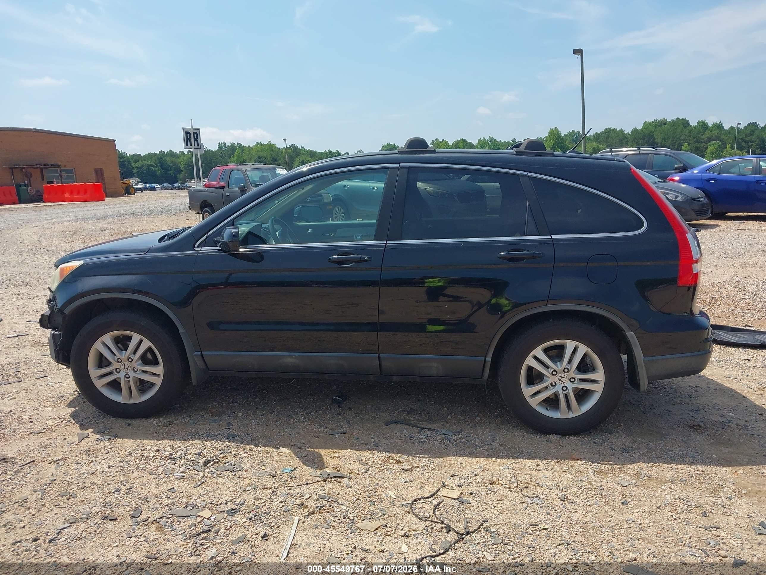 2010 Honda Cr-v Ex-l Black vin: 5J6RE4H71AL044455