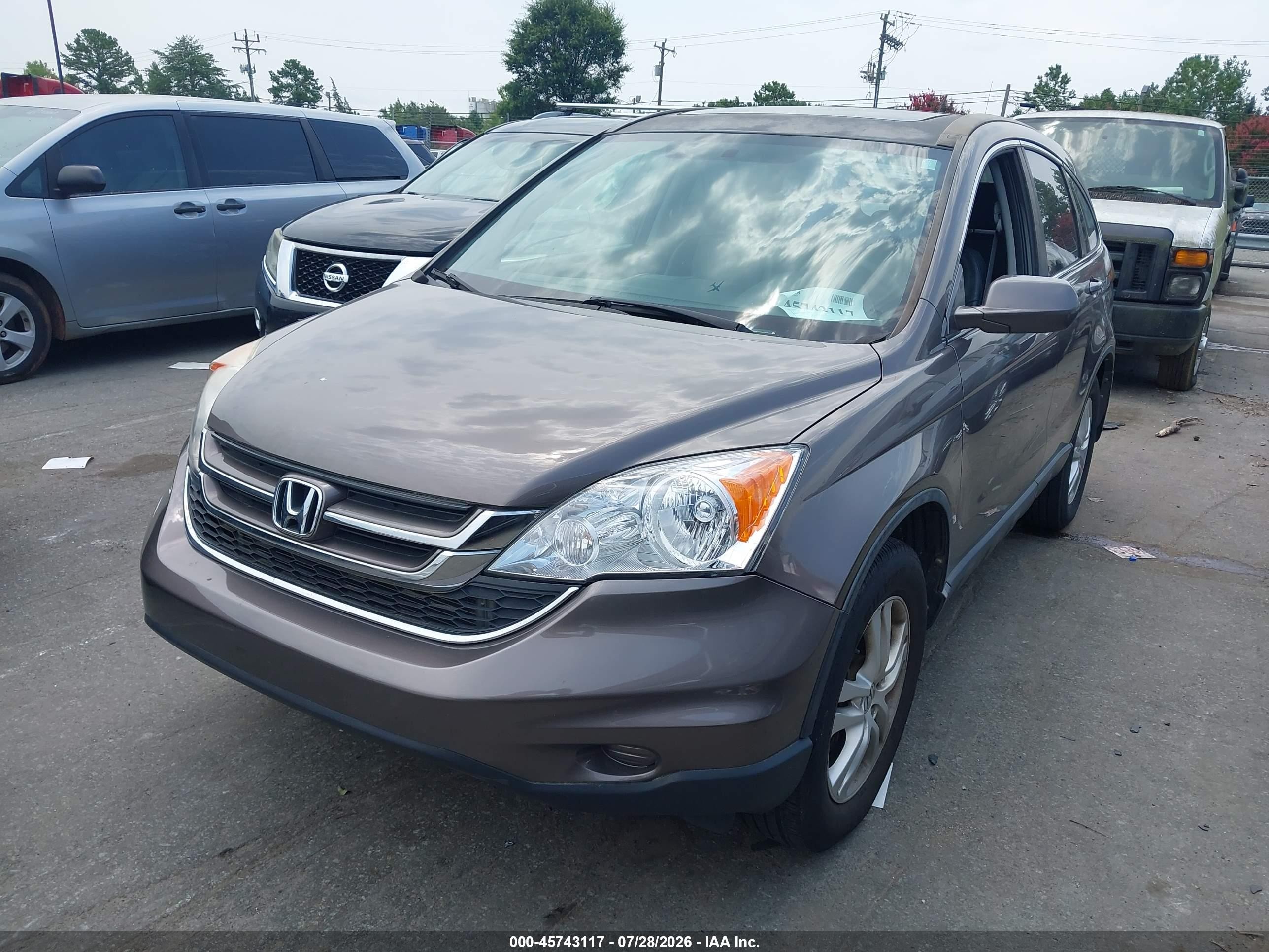 2010 Honda Cr-v Ex-l Gray vin: 5J6RE4H71AL077598