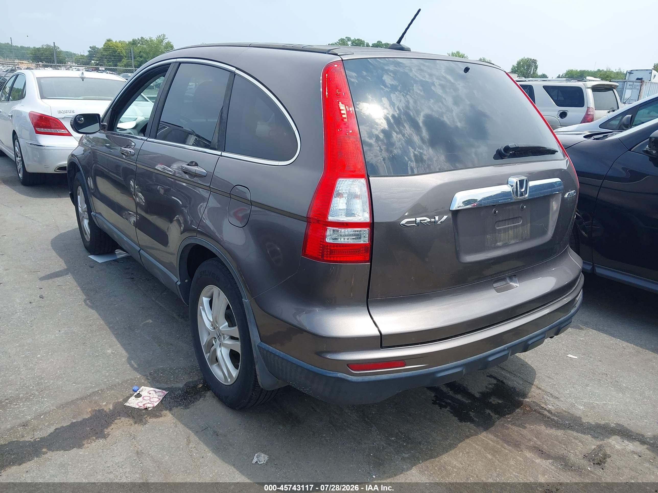 2010 Honda Cr-v Ex-l Gray vin: 5J6RE4H71AL077598