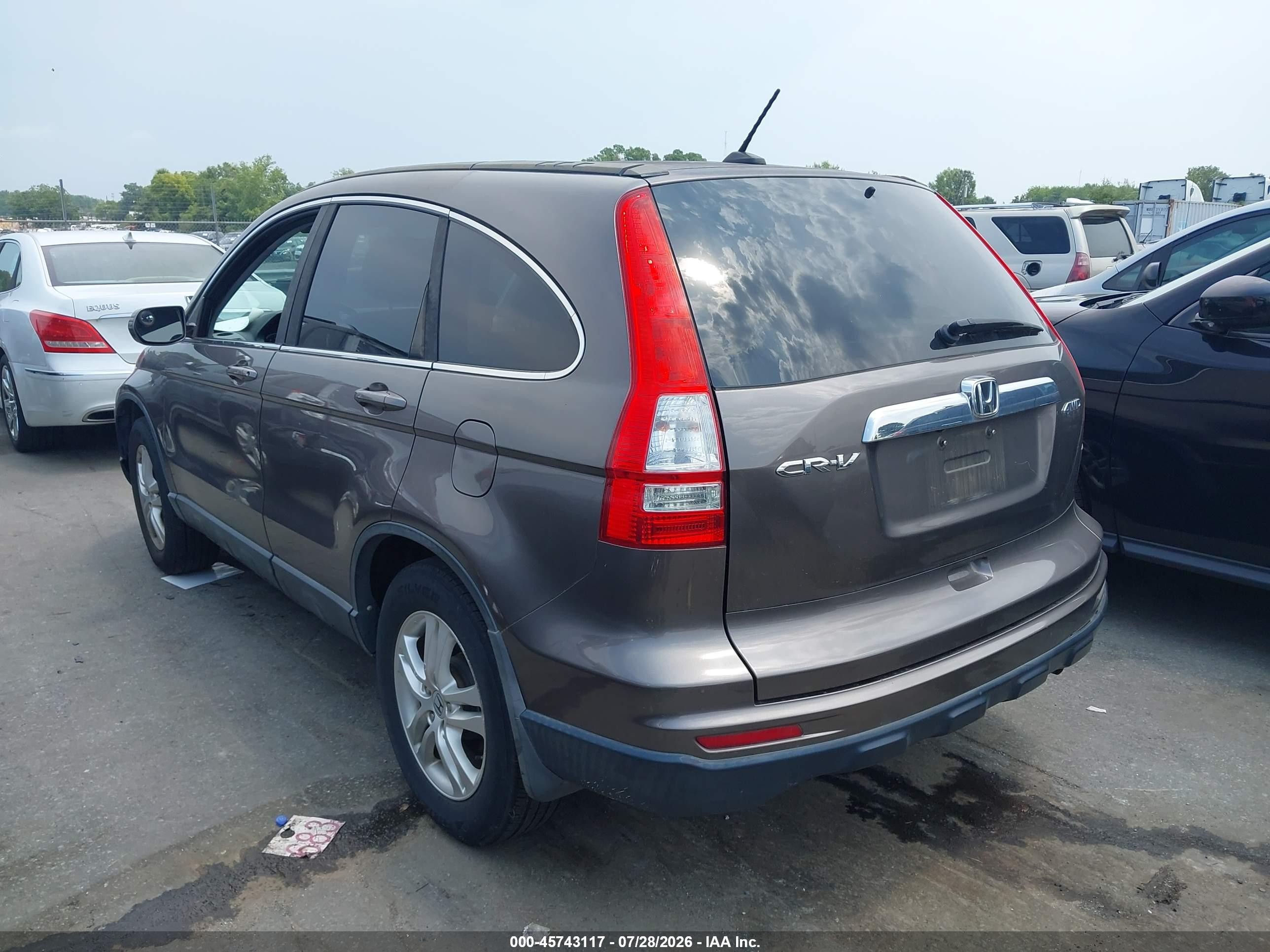 2010 Honda Cr-v Ex-l Gray vin: 5J6RE4H71AL077598