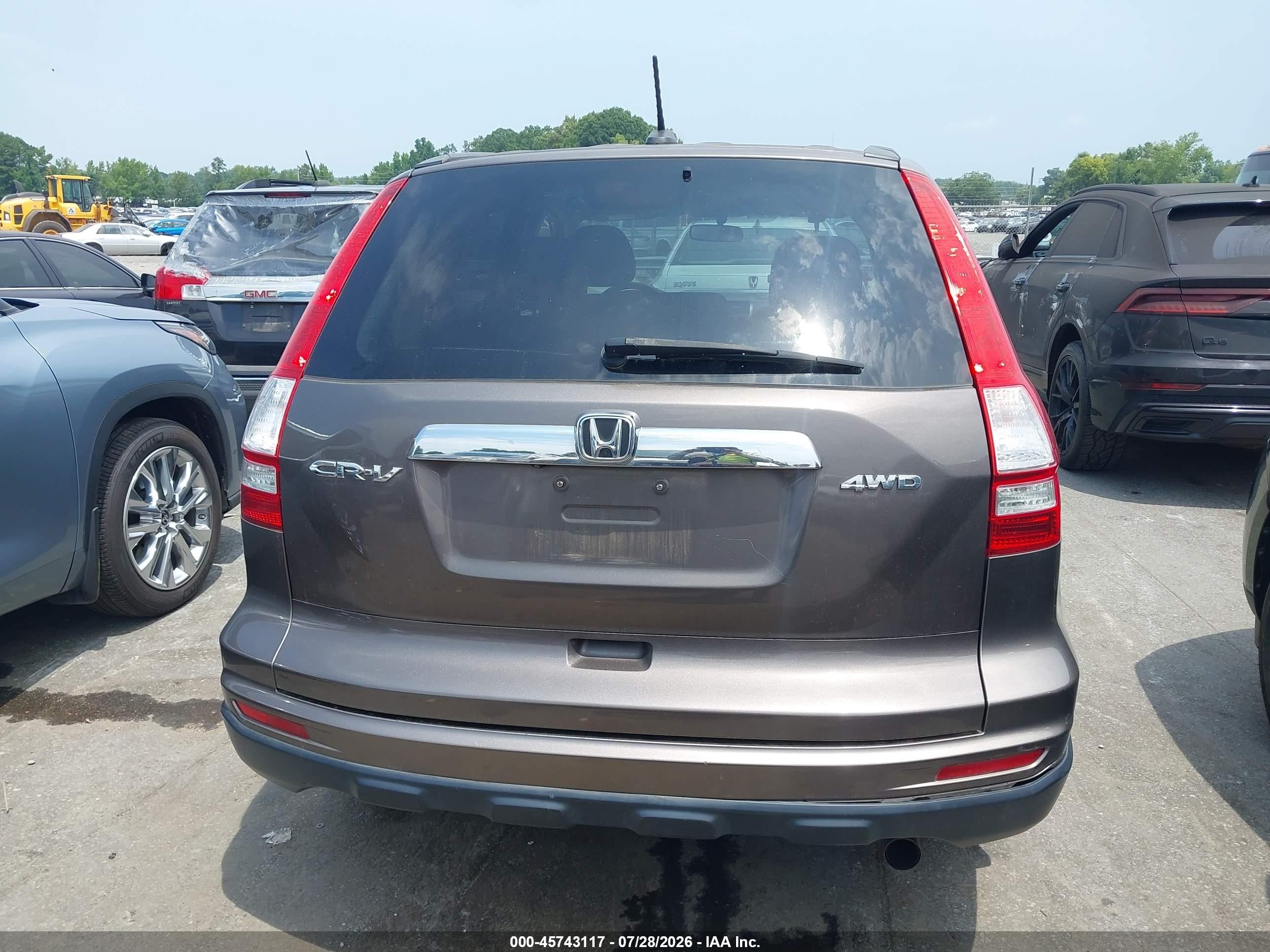 2010 Honda Cr-v Ex-l Gray vin: 5J6RE4H71AL077598