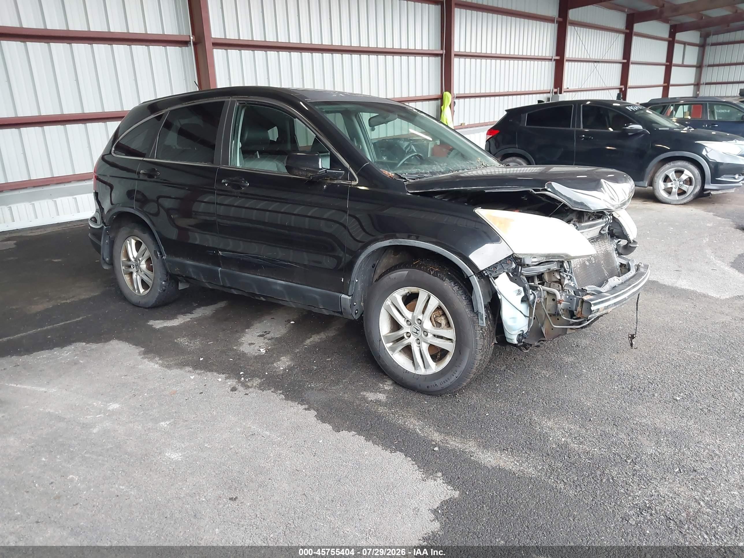2010 Honda Cr-v Ex-l Black vin: 5J6RE4H71AL090075