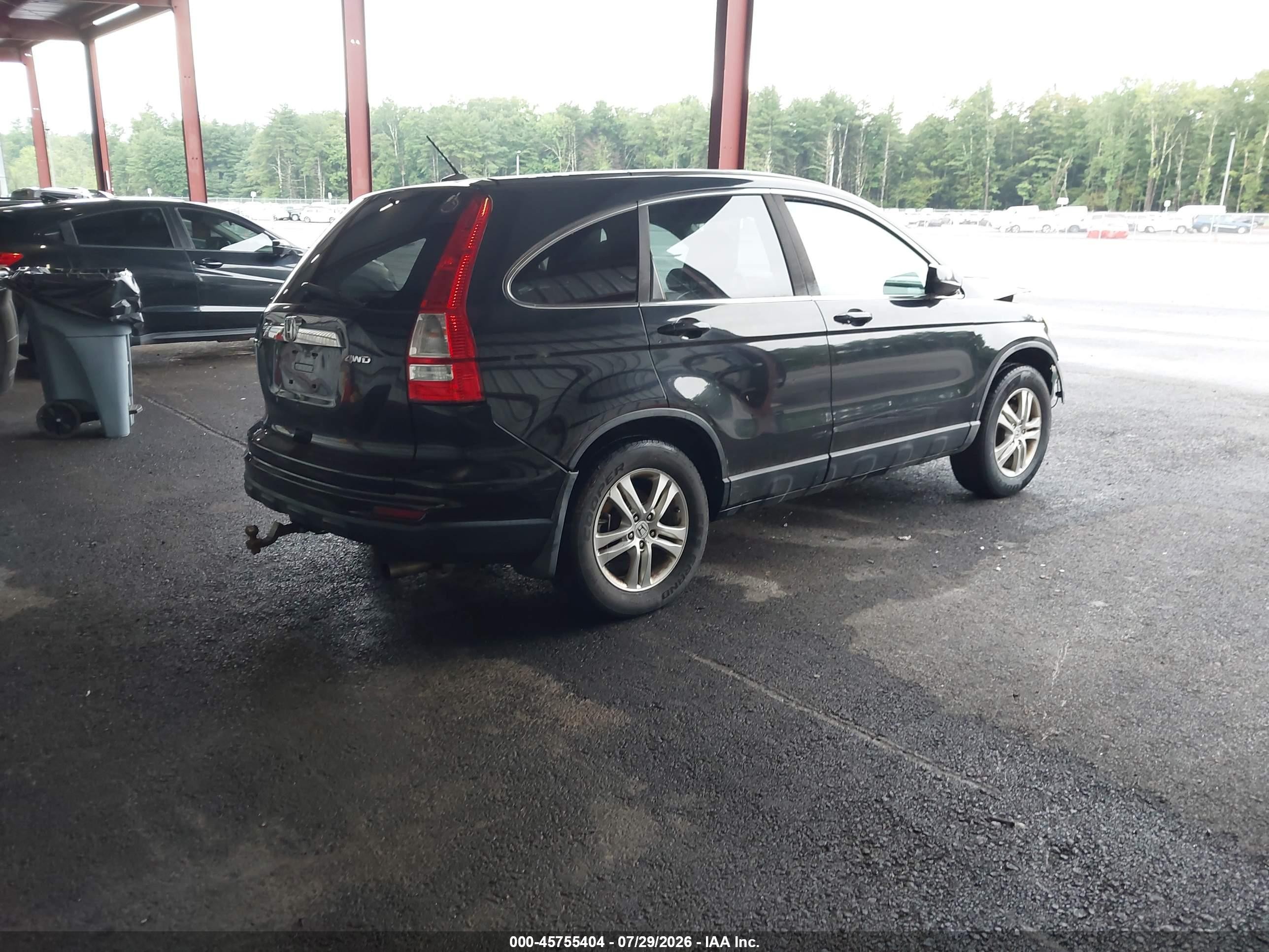 2010 Honda Cr-v Ex-l Black vin: 5J6RE4H71AL090075