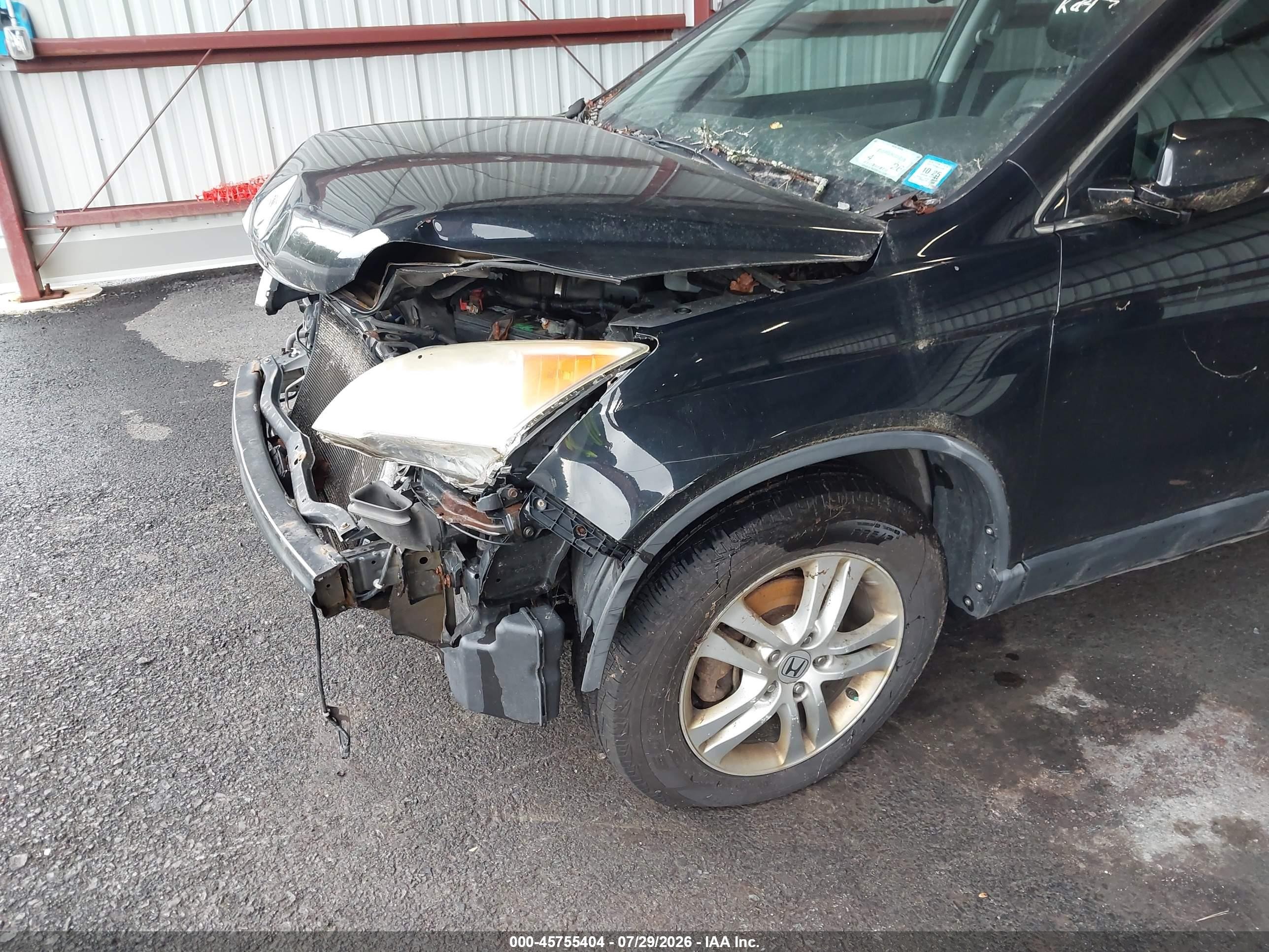 2010 Honda Cr-v Ex-l Black vin: 5J6RE4H71AL090075