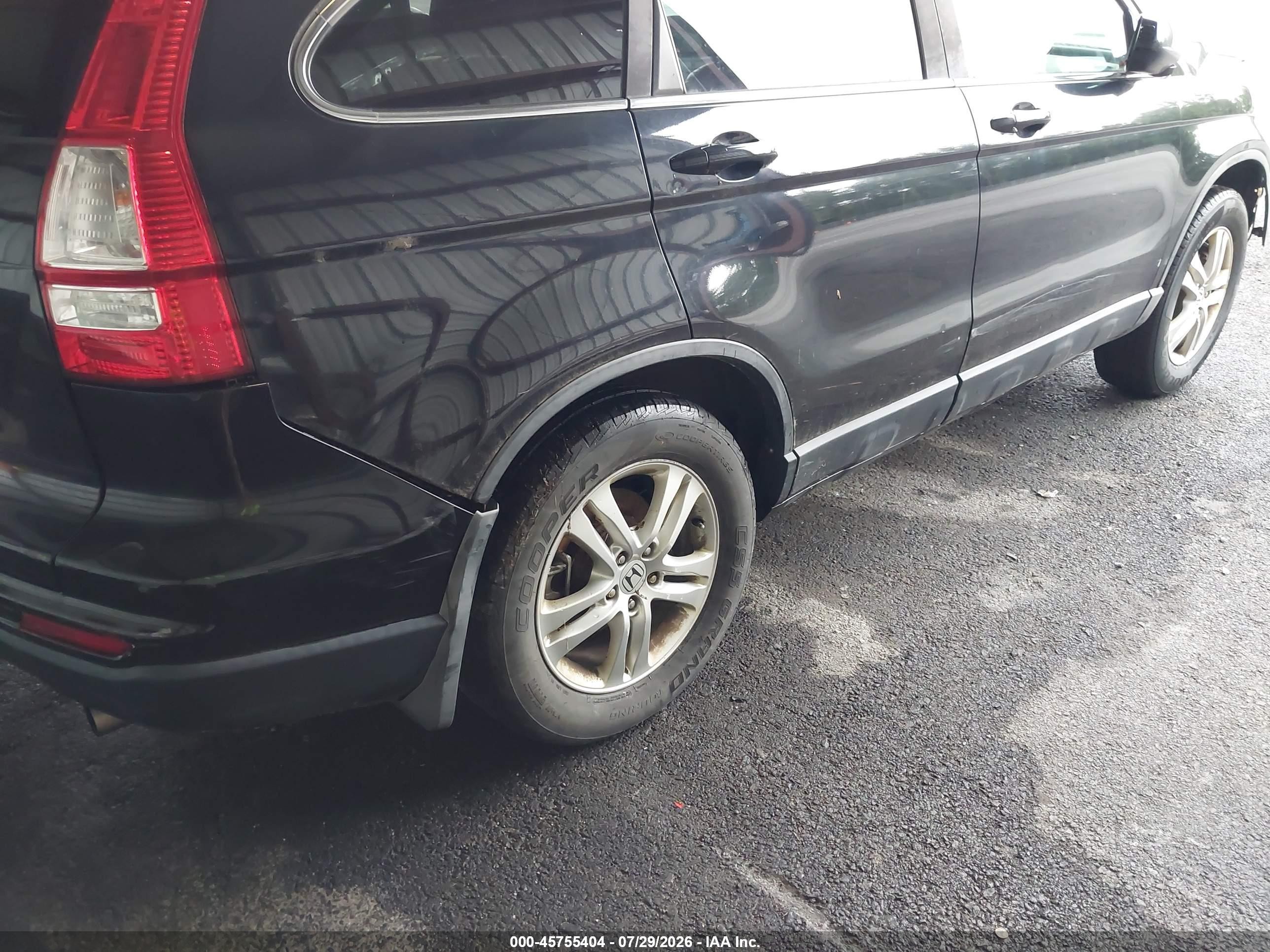 2010 Honda Cr-v Ex-l Black vin: 5J6RE4H71AL090075
