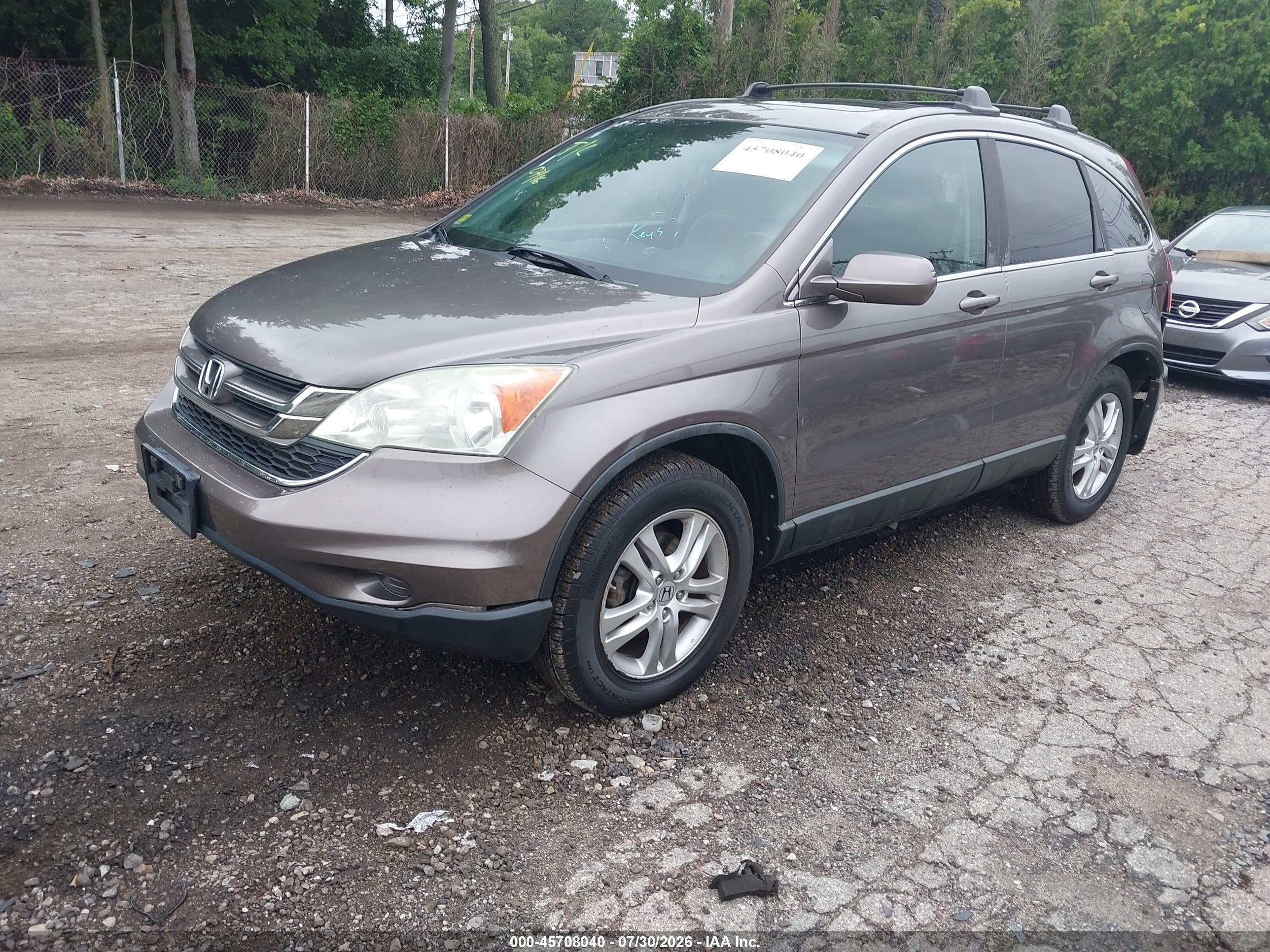 2011 Honda Cr-v Ex-l Коричневый vin: 5J6RE4H71BL006628