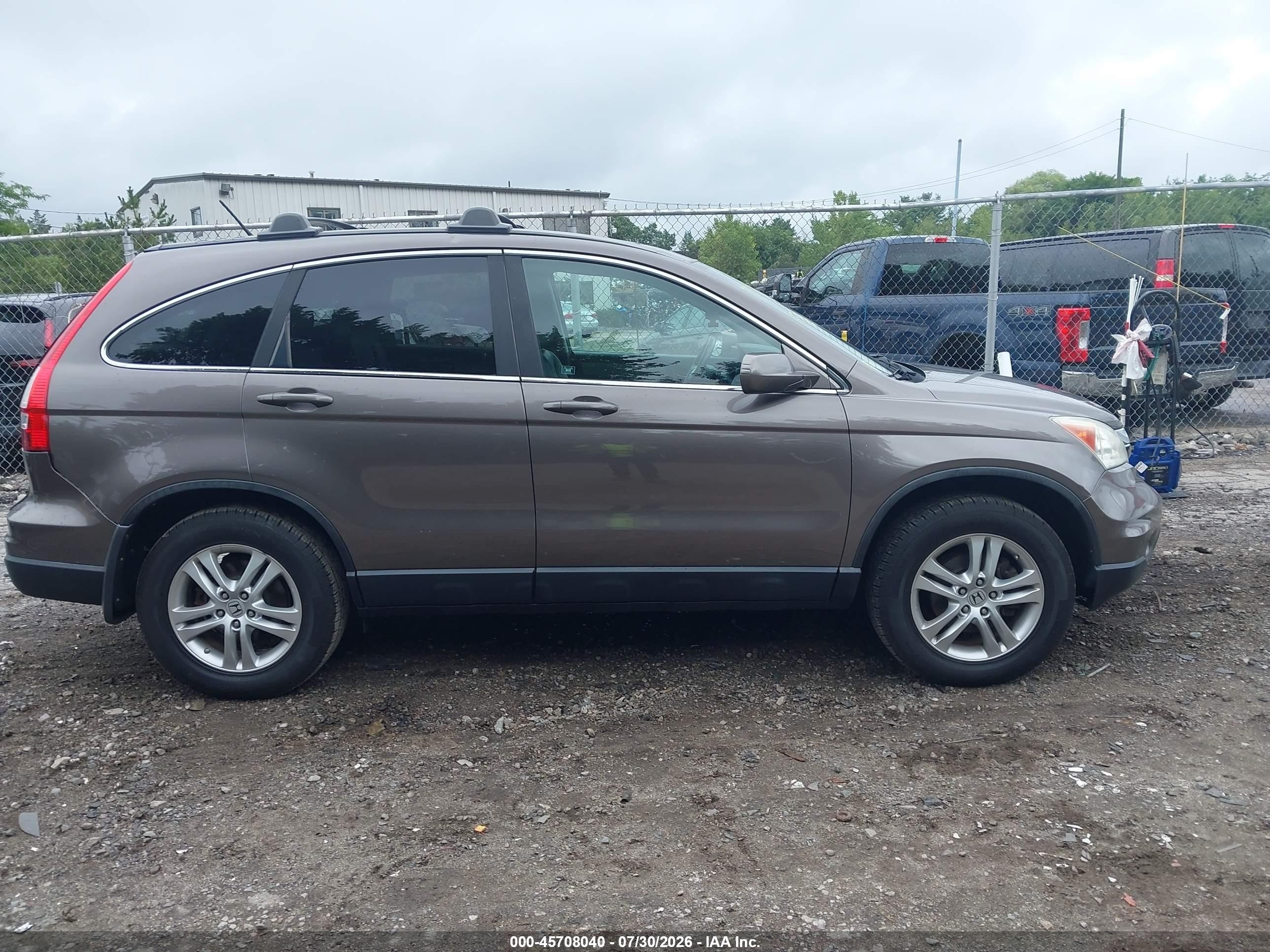 2011 Honda Cr-v Ex-l Коричневый vin: 5J6RE4H71BL006628