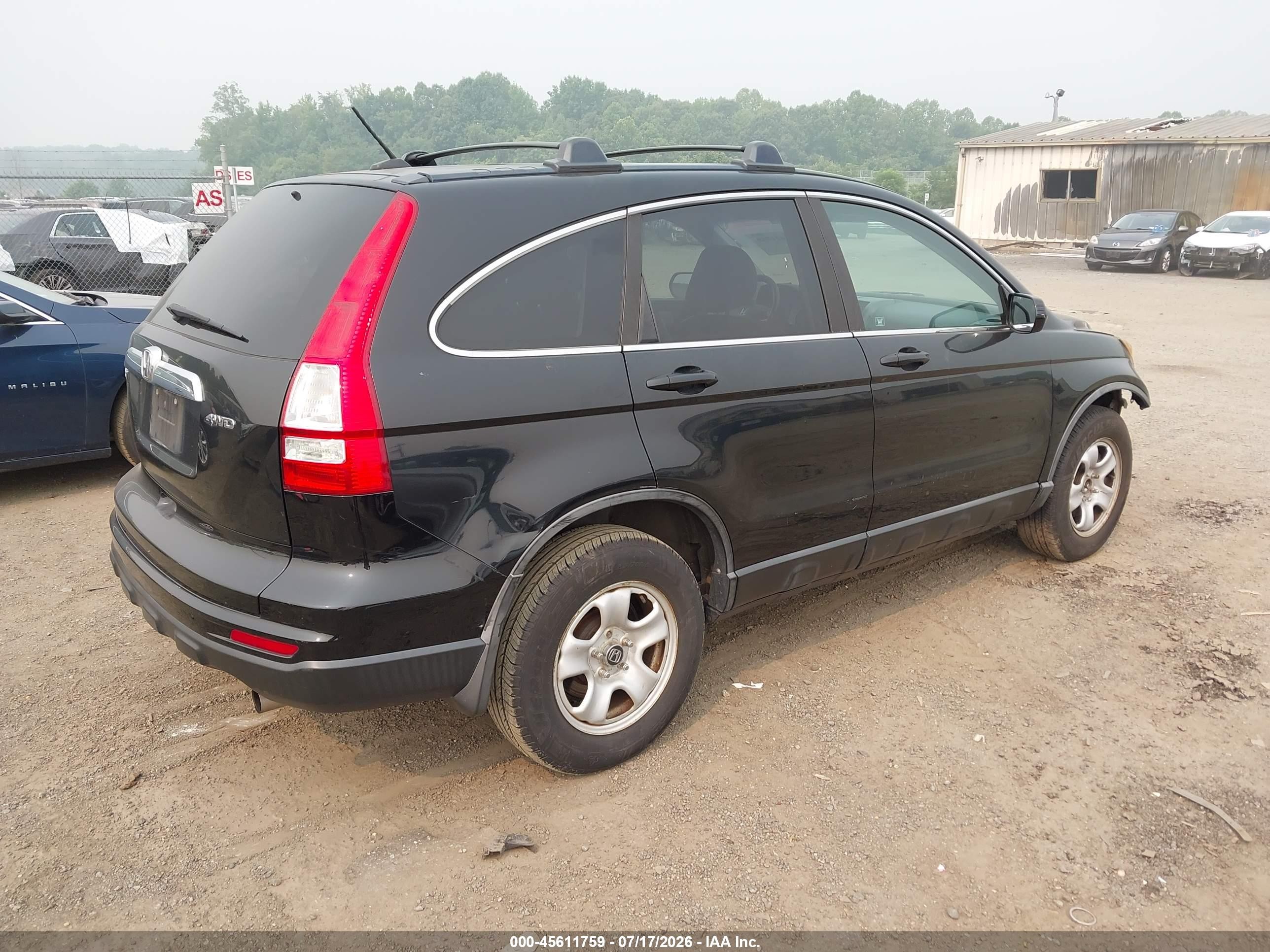 2011 Honda Cr-v Ex-l Black vin: 5J6RE4H71BL055005