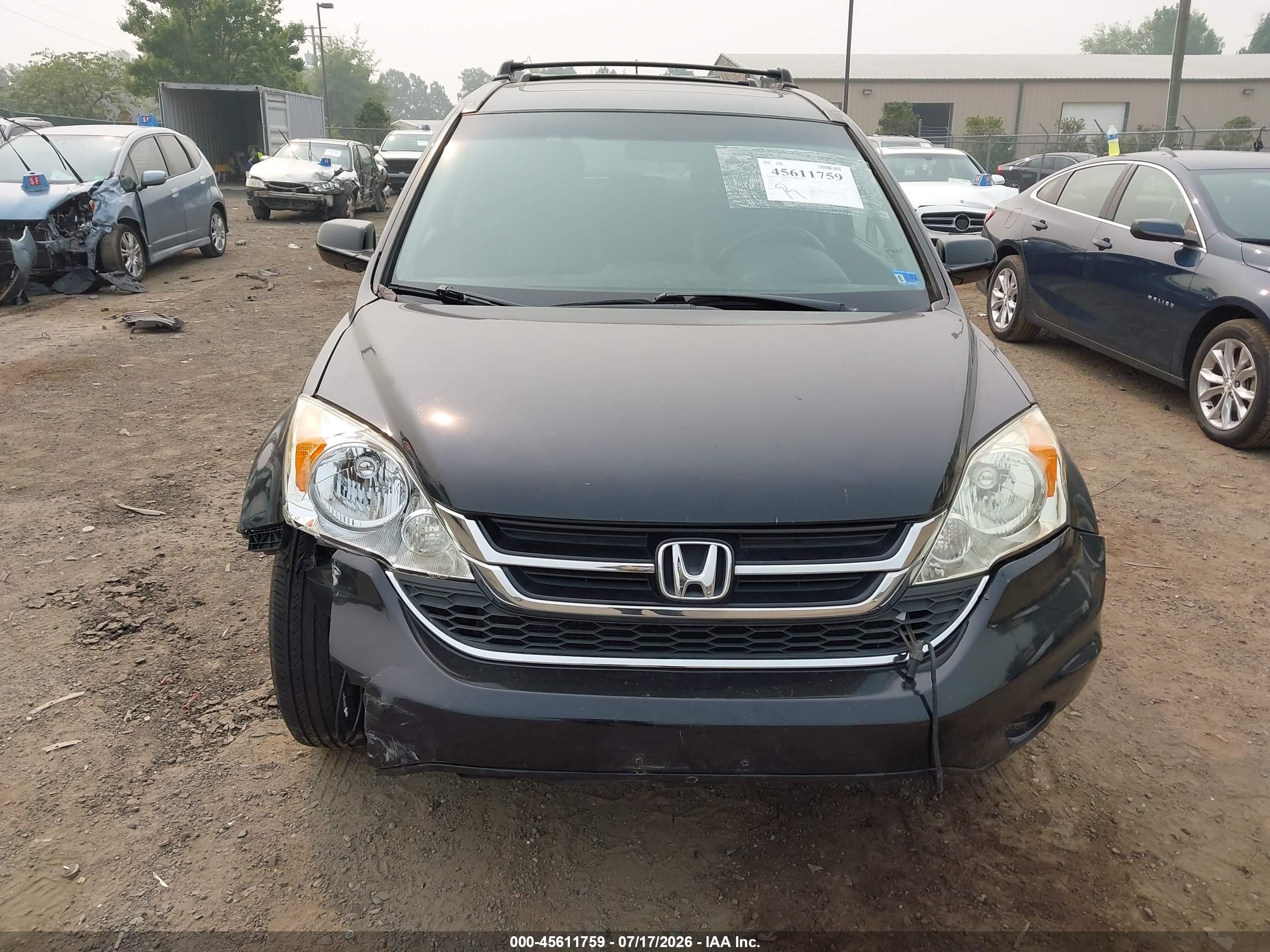 2011 Honda Cr-v Ex-l Black vin: 5J6RE4H71BL055005