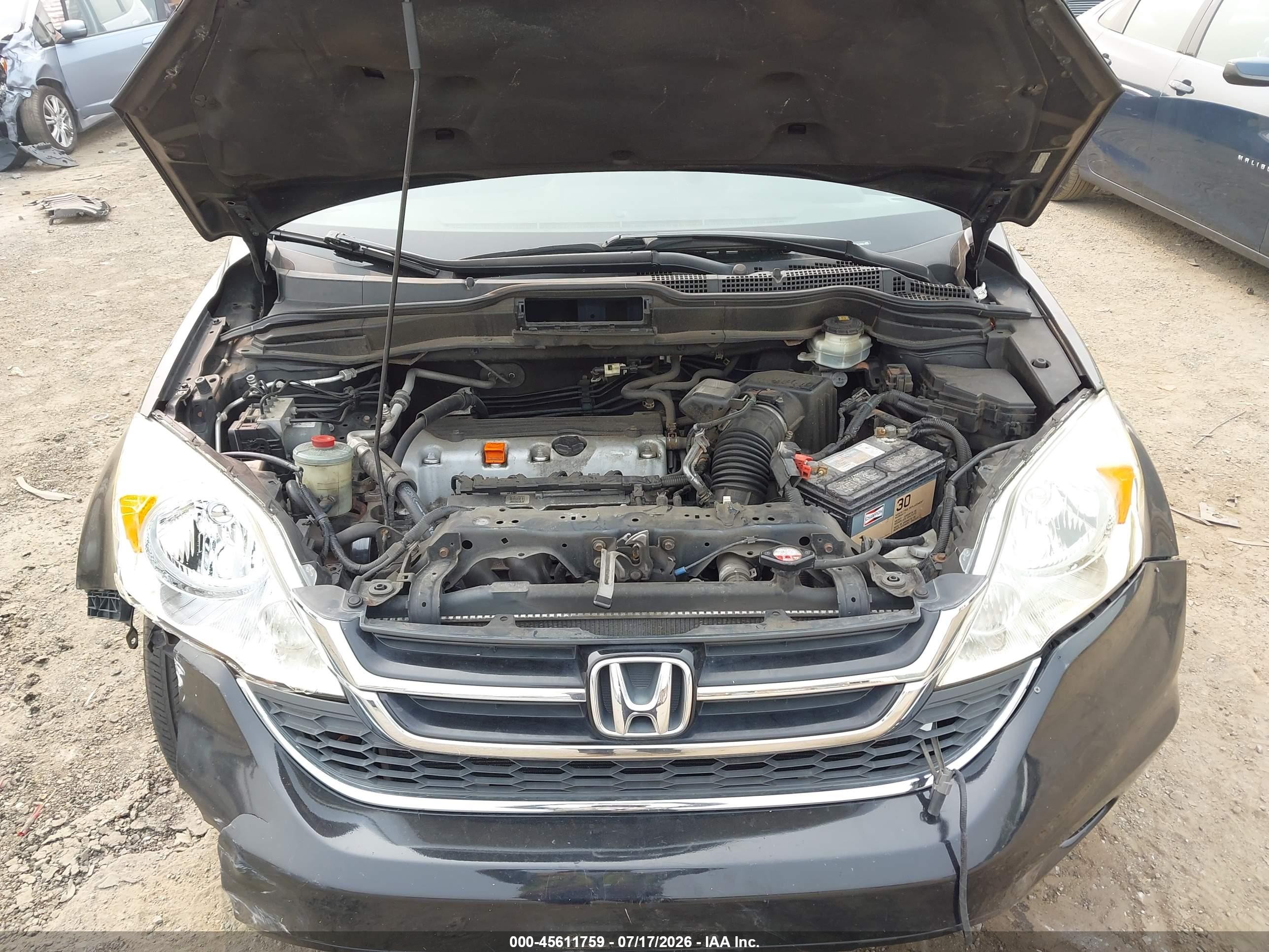 2011 Honda Cr-v Ex-l Black vin: 5J6RE4H71BL055005