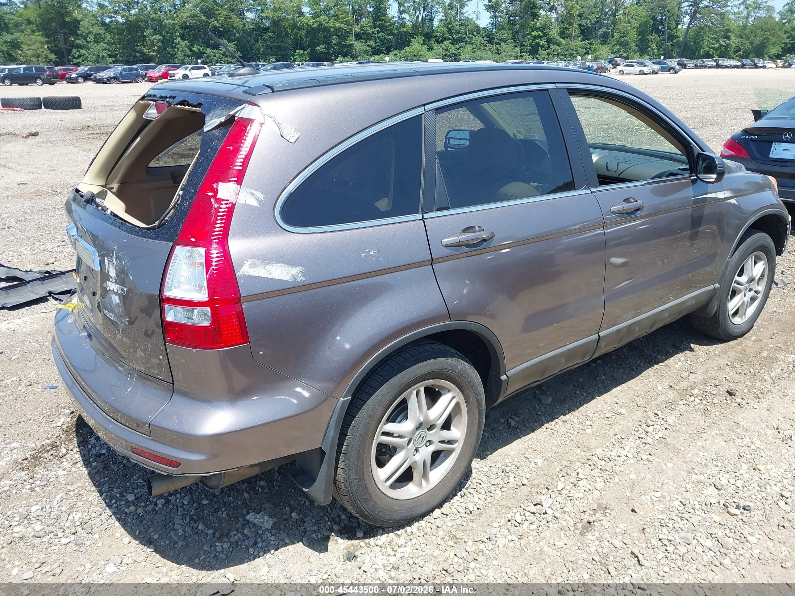 2011 Honda Cr-v Ex-l Silver vin: 5J6RE4H71BL066067