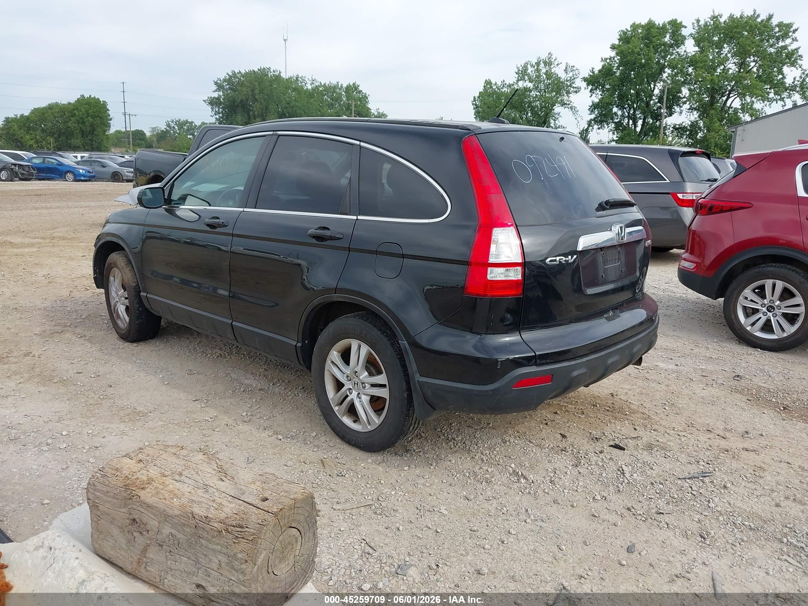 2011 Honda Cr-v Ex-l Black vin: 5J6RE4H71BL092491