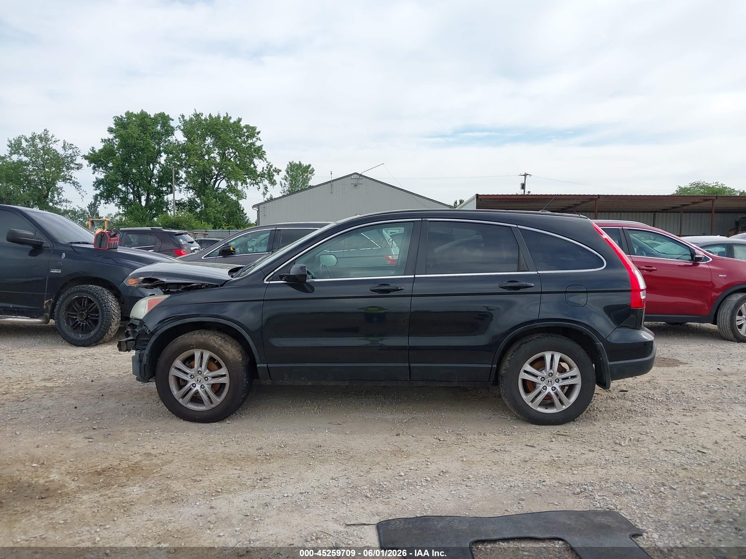 2011 Honda Cr-v Ex-l Black vin: 5J6RE4H71BL092491