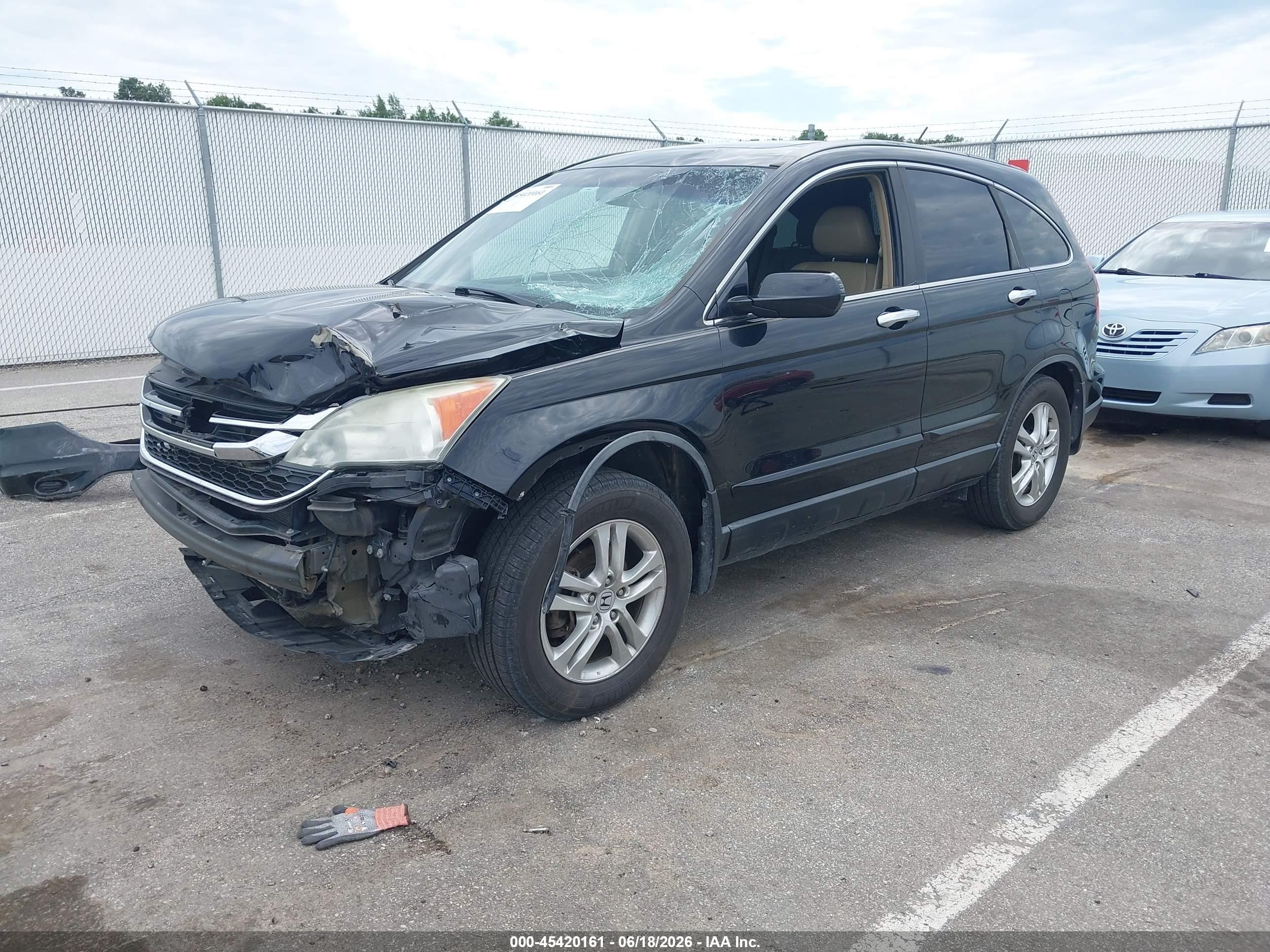 2011 Honda Cr-v Ex-l Black vin: 5J6RE4H71BL102257