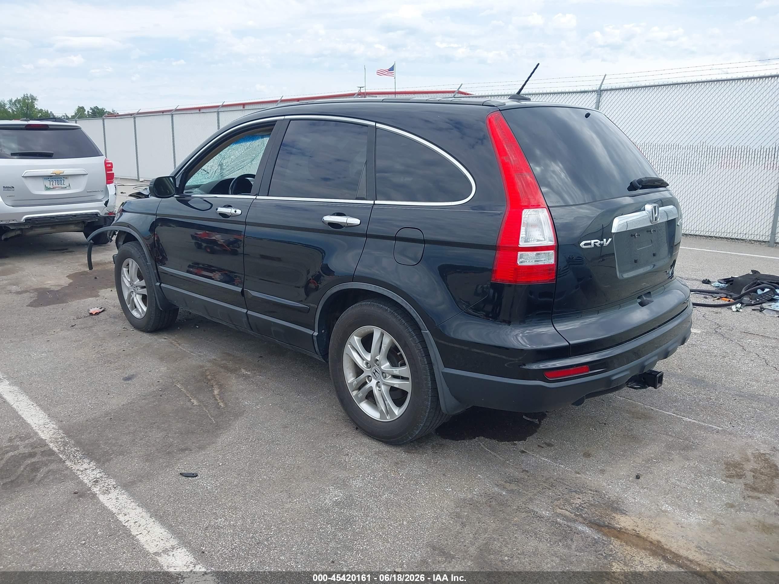 2011 Honda Cr-v Ex-l Black vin: 5J6RE4H71BL102257