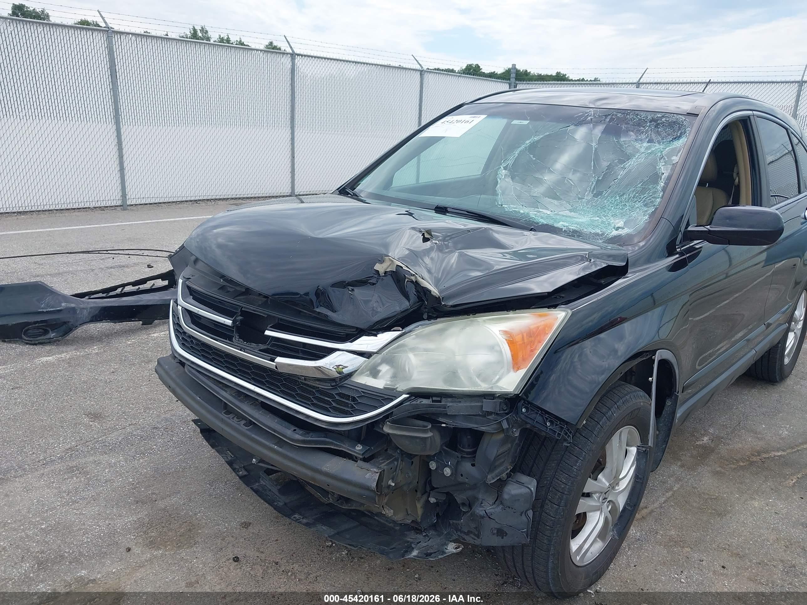 2011 Honda Cr-v Ex-l Black vin: 5J6RE4H71BL102257