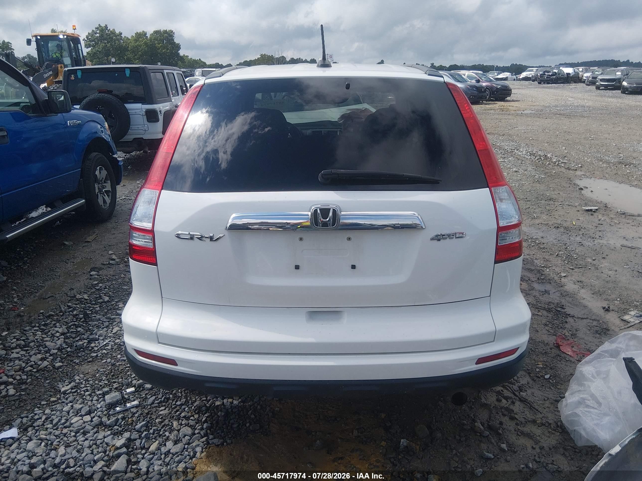2011 Honda Cr-v Ex-l White vin: 5J6RE4H71BL122797