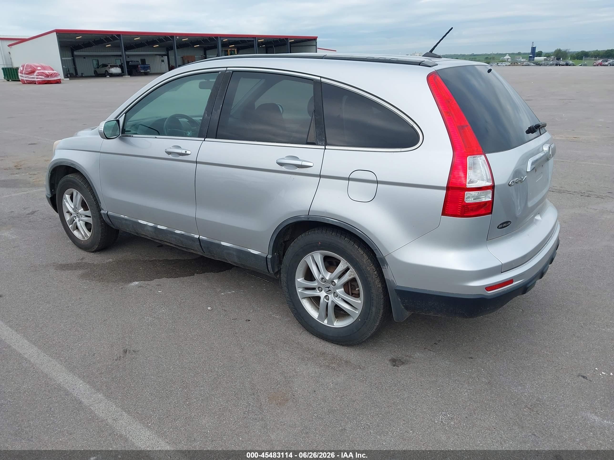 2010 Honda Cr-v Ex-l Silver vin: 5J6RE4H72AL007415