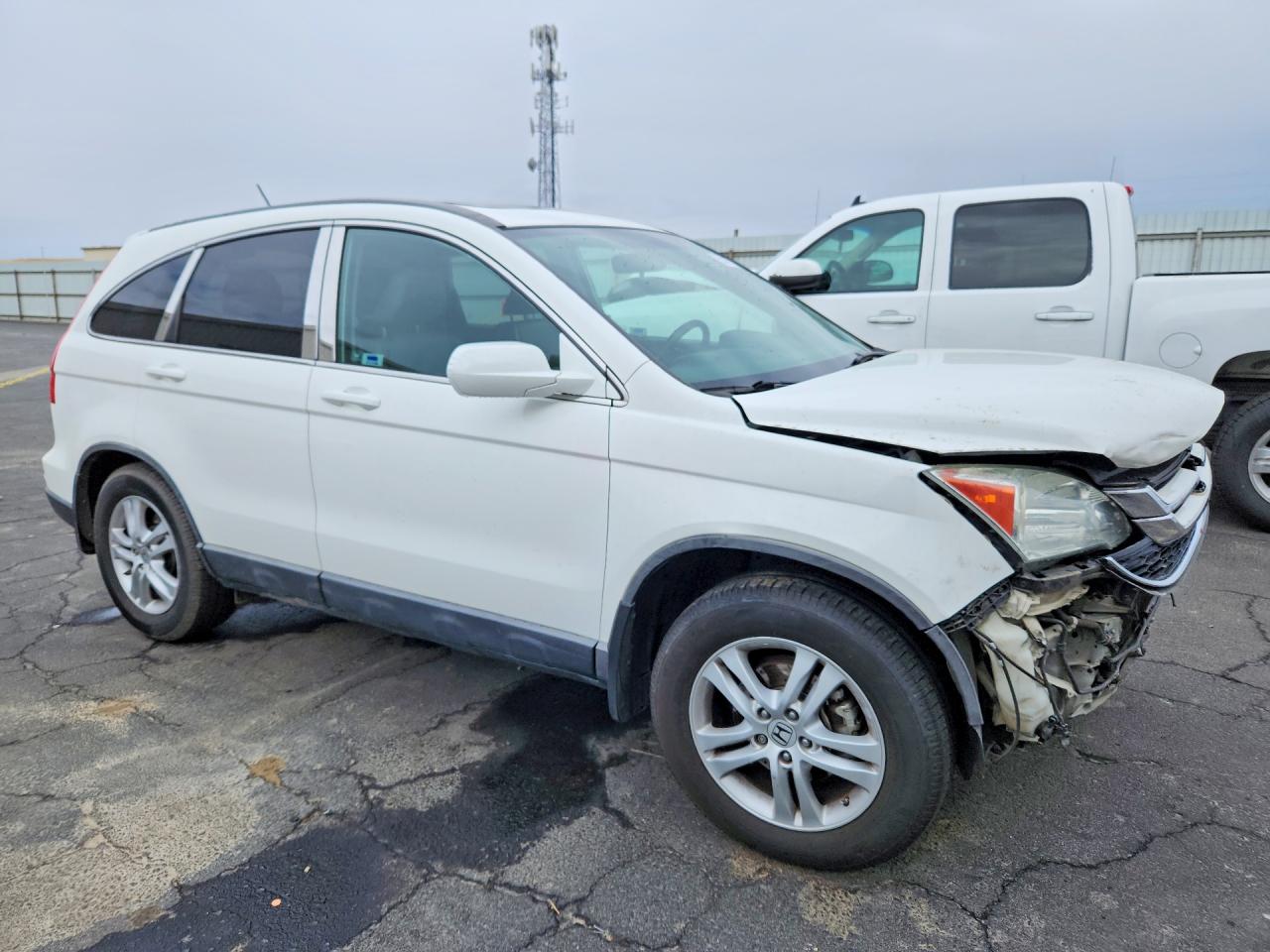 2010 Honda Cr-v Exl White vin: 5J6RE4H72AL008239