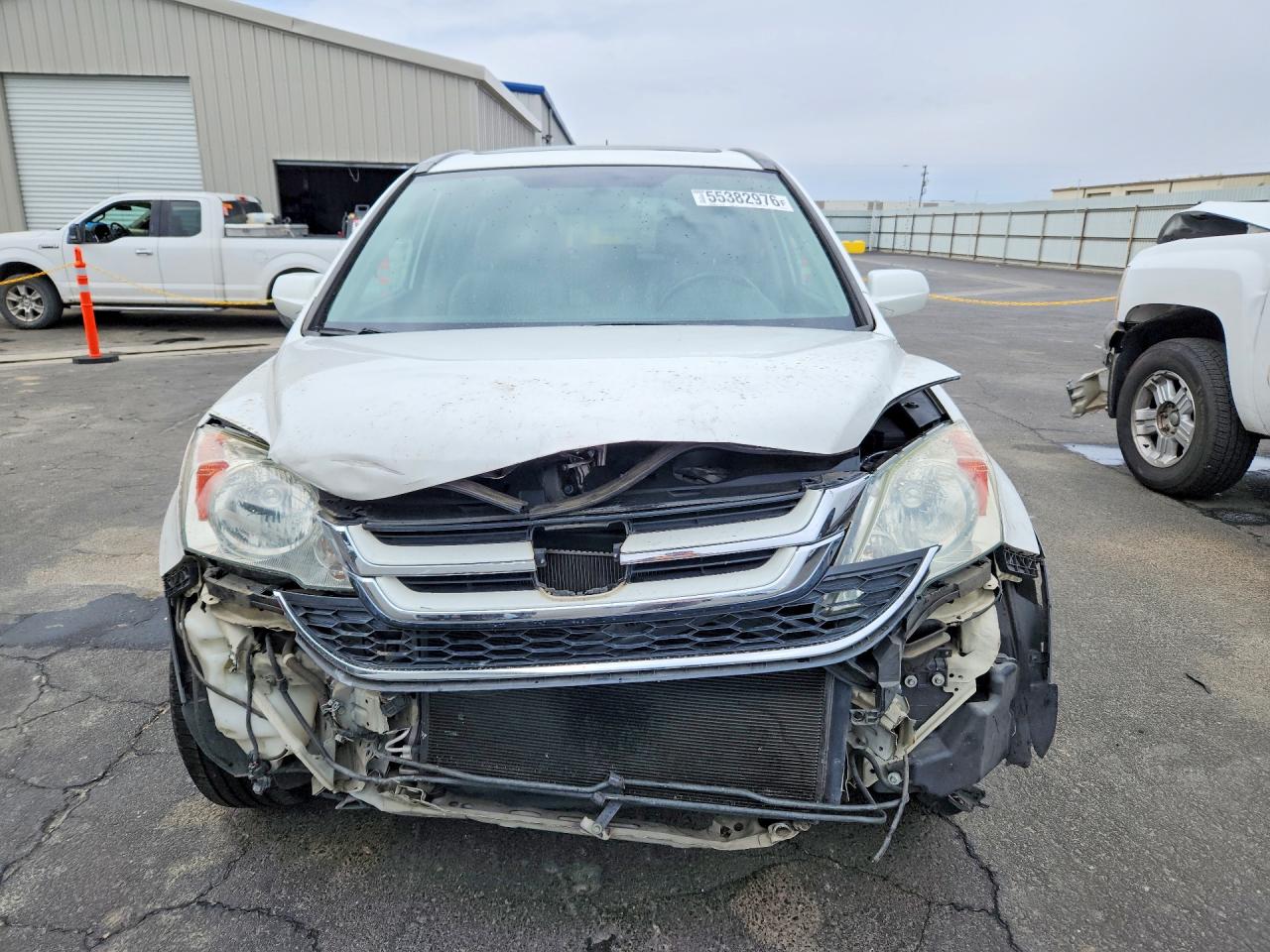 2010 Honda Cr-v Exl White vin: 5J6RE4H72AL008239