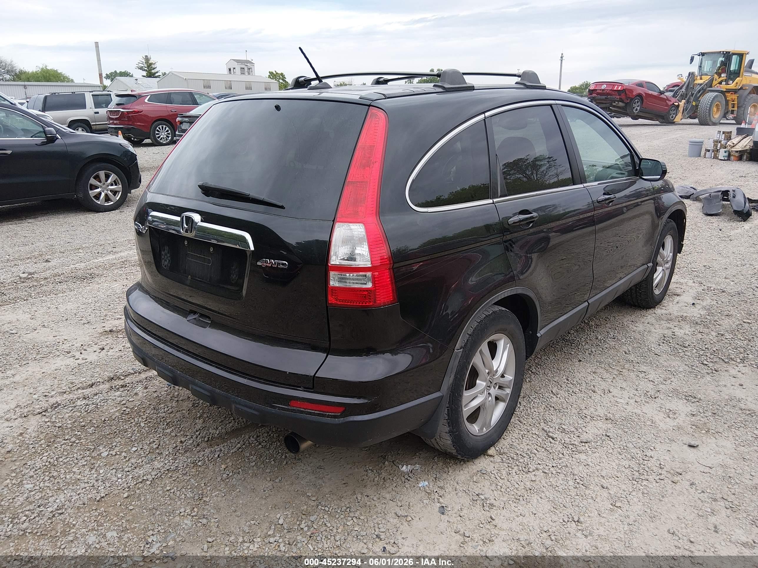 2010 Honda Cr-v Ex-l Black vin: 5J6RE4H72AL009522