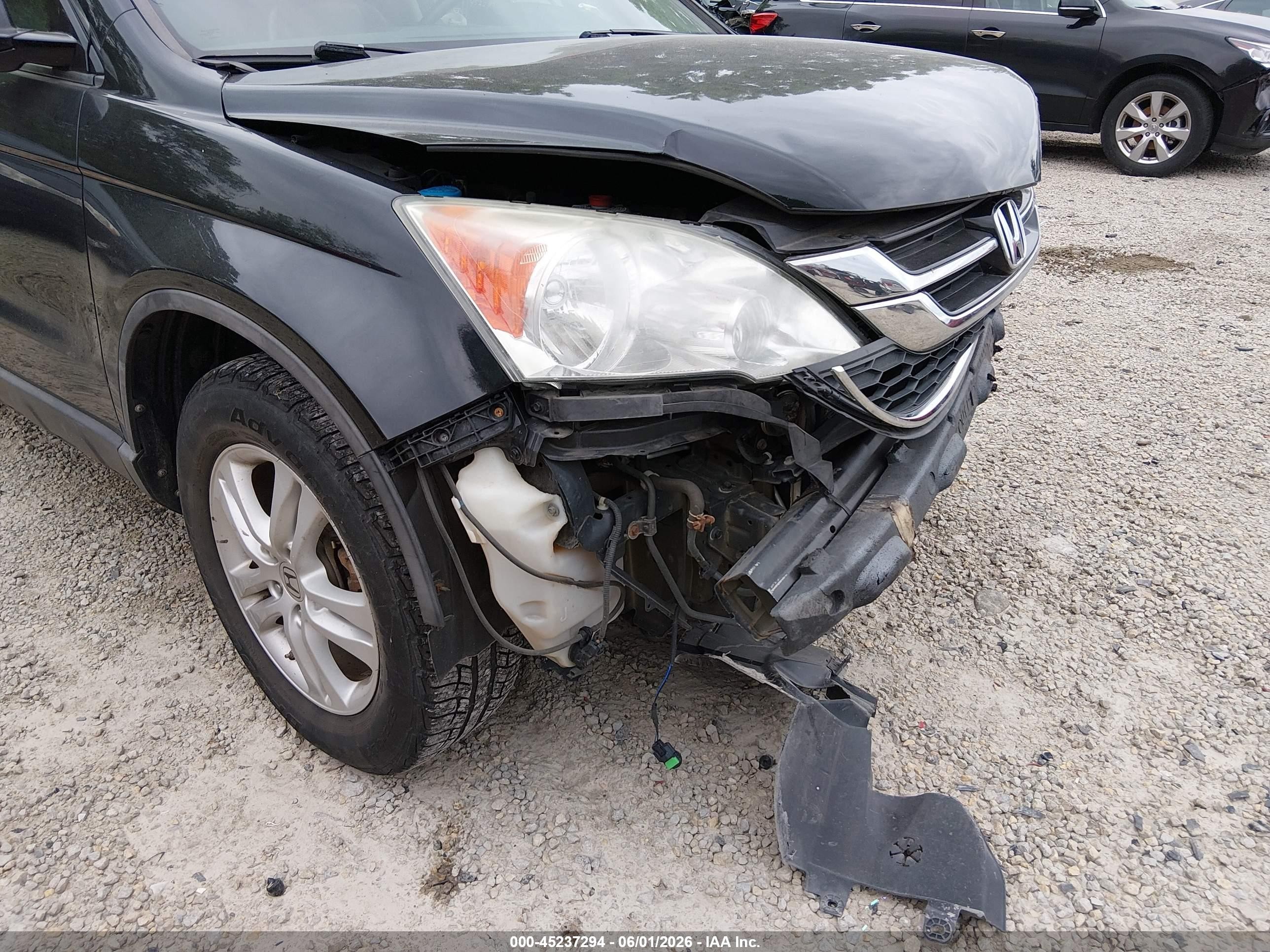 2010 Honda Cr-v Ex-l Black vin: 5J6RE4H72AL009522