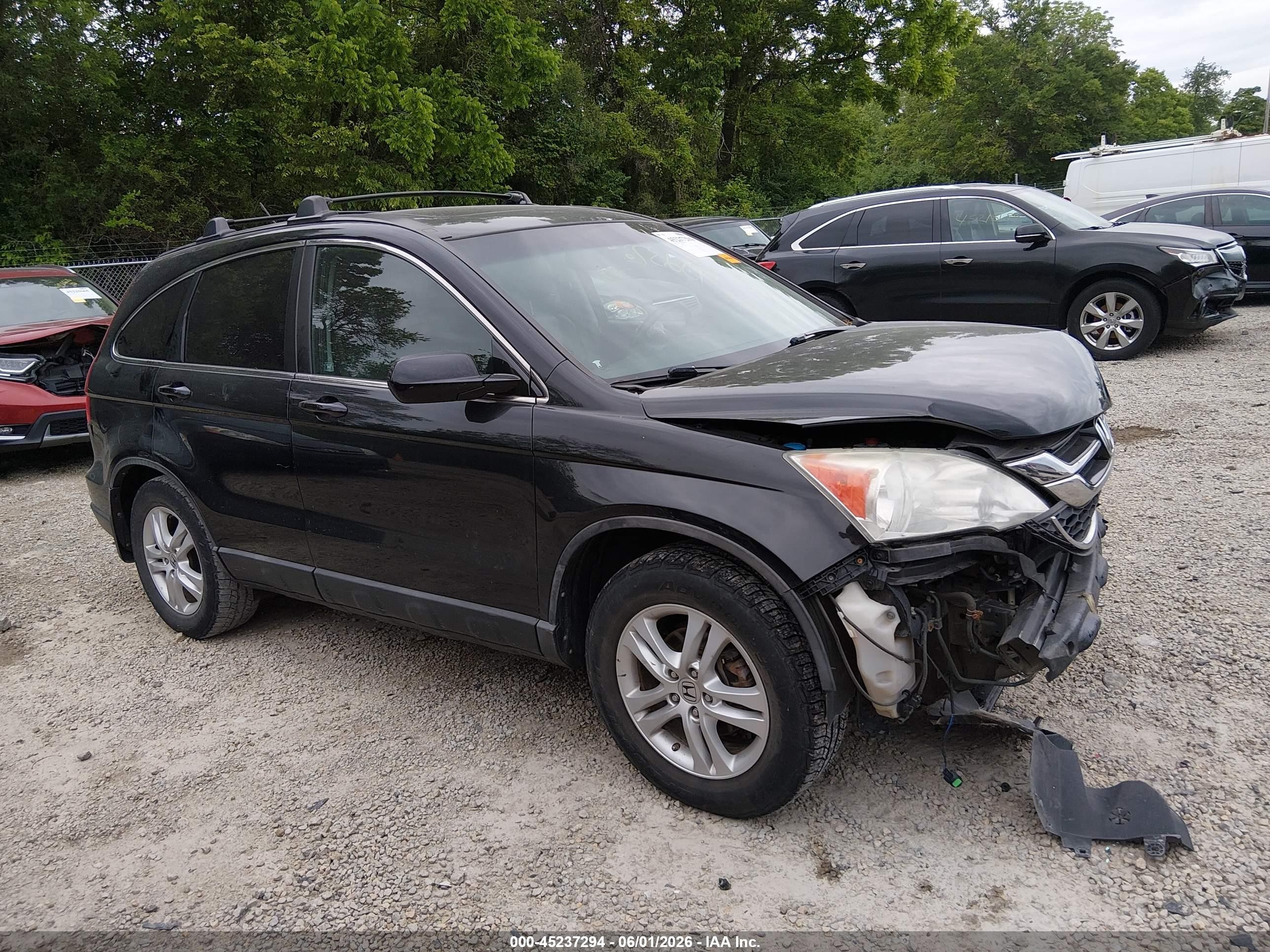 2010 Honda Cr-v Ex-l Black vin: 5J6RE4H72AL009522