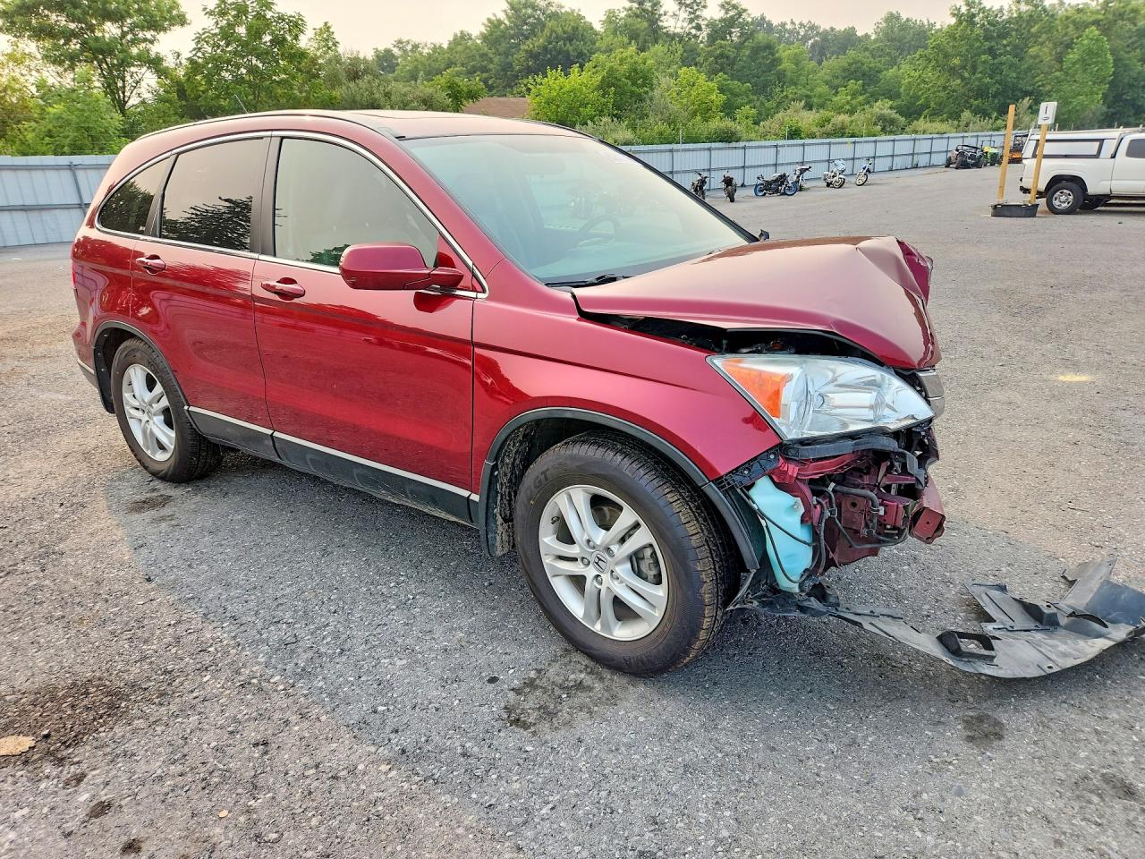 2010 Honda Cr-v Exl Red vin: 5J6RE4H72AL015952