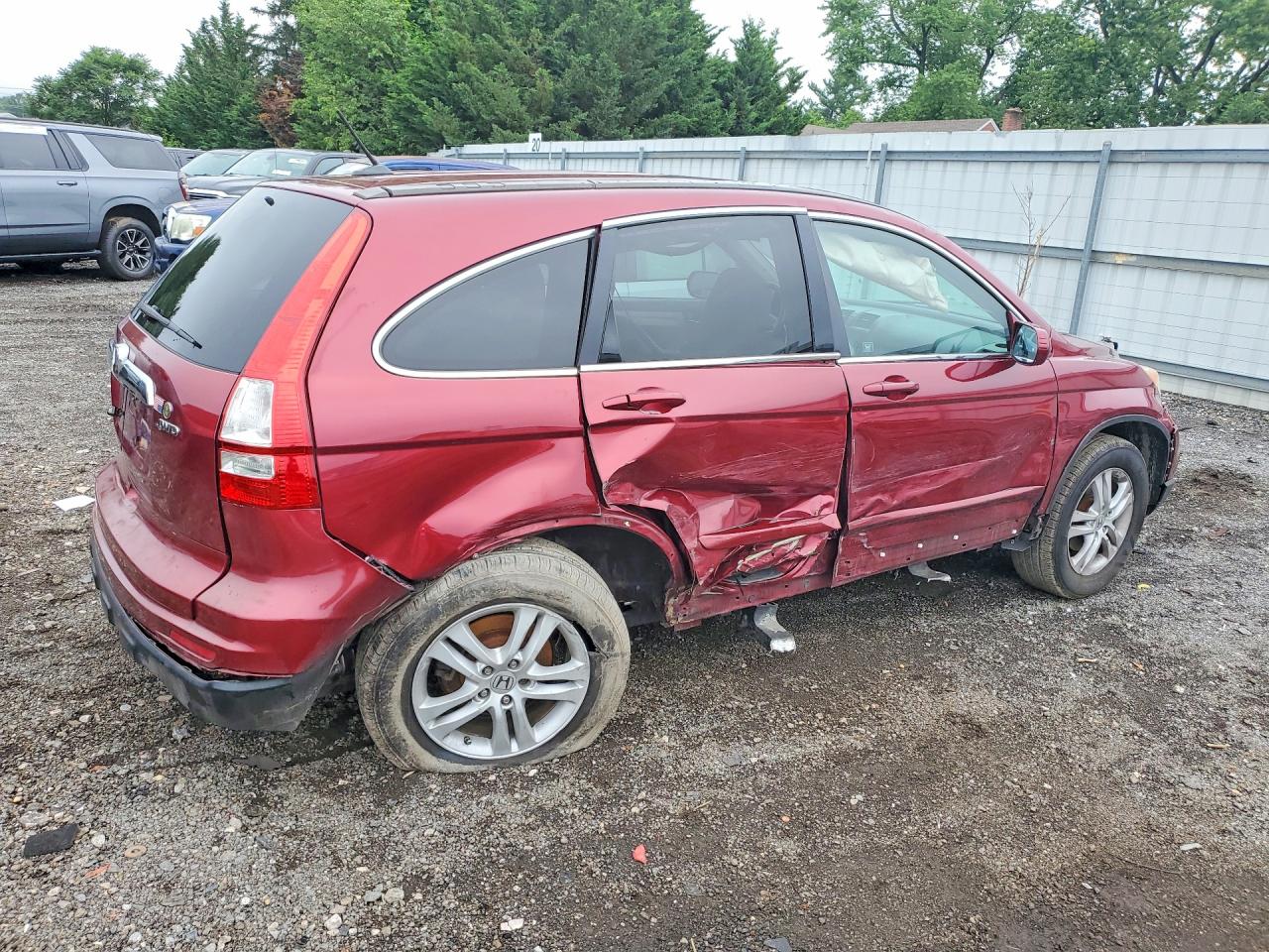 2010 Honda Cr-v Exl Red vin: 5J6RE4H72AL029124