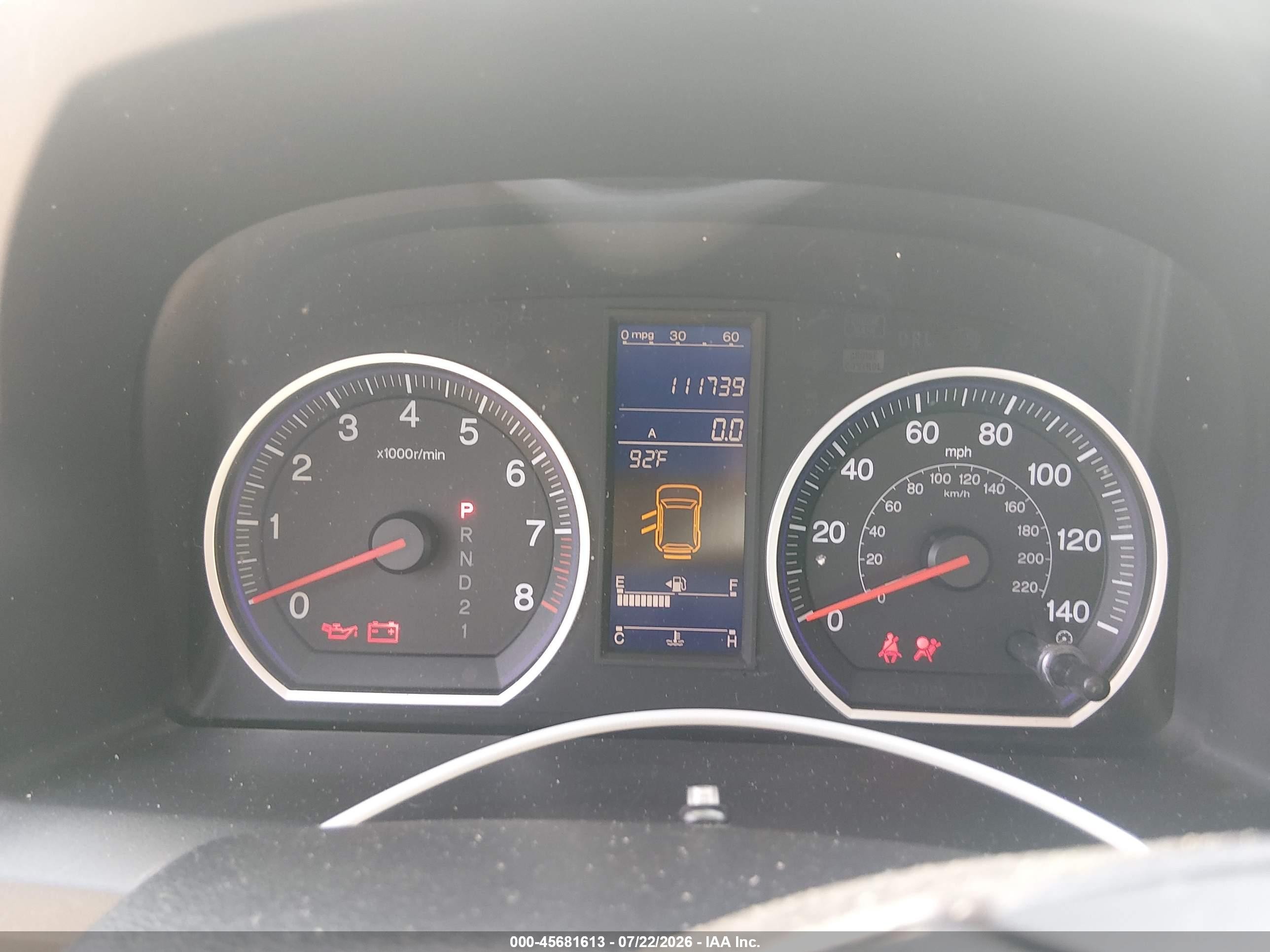 2010 Honda Cr-v Ex-l Blue vin: 5J6RE4H72AL035456