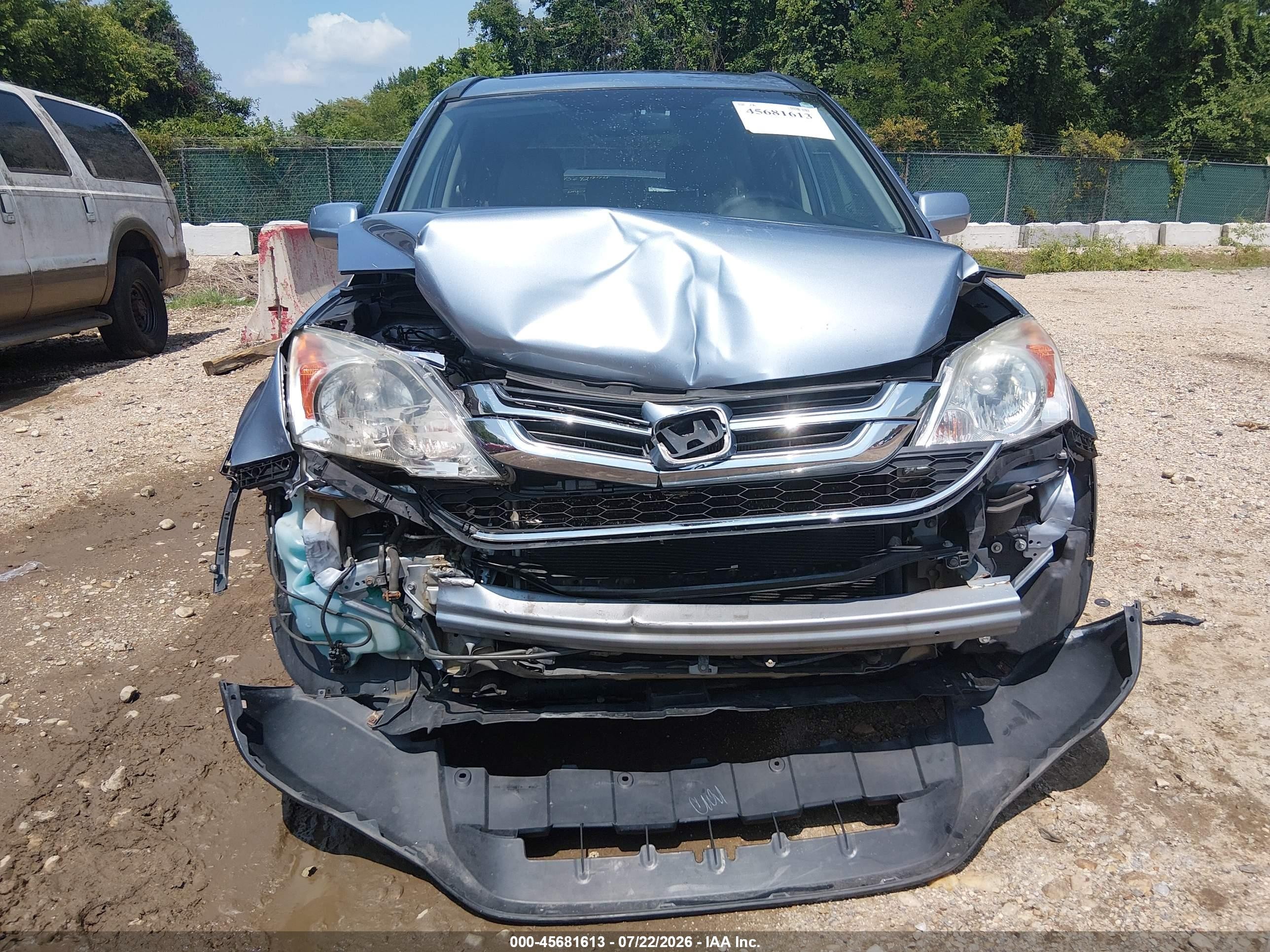 2010 Honda Cr-v Ex-l Blue vin: 5J6RE4H72AL035456