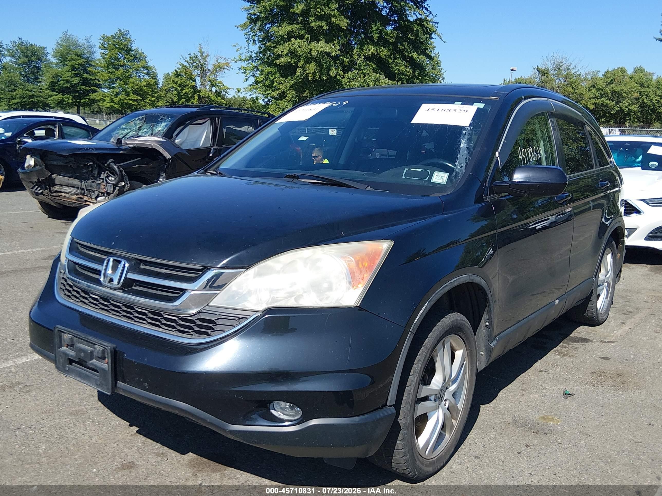 2010 Honda Cr-v Ex-l Черный vin: 5J6RE4H72AL036641