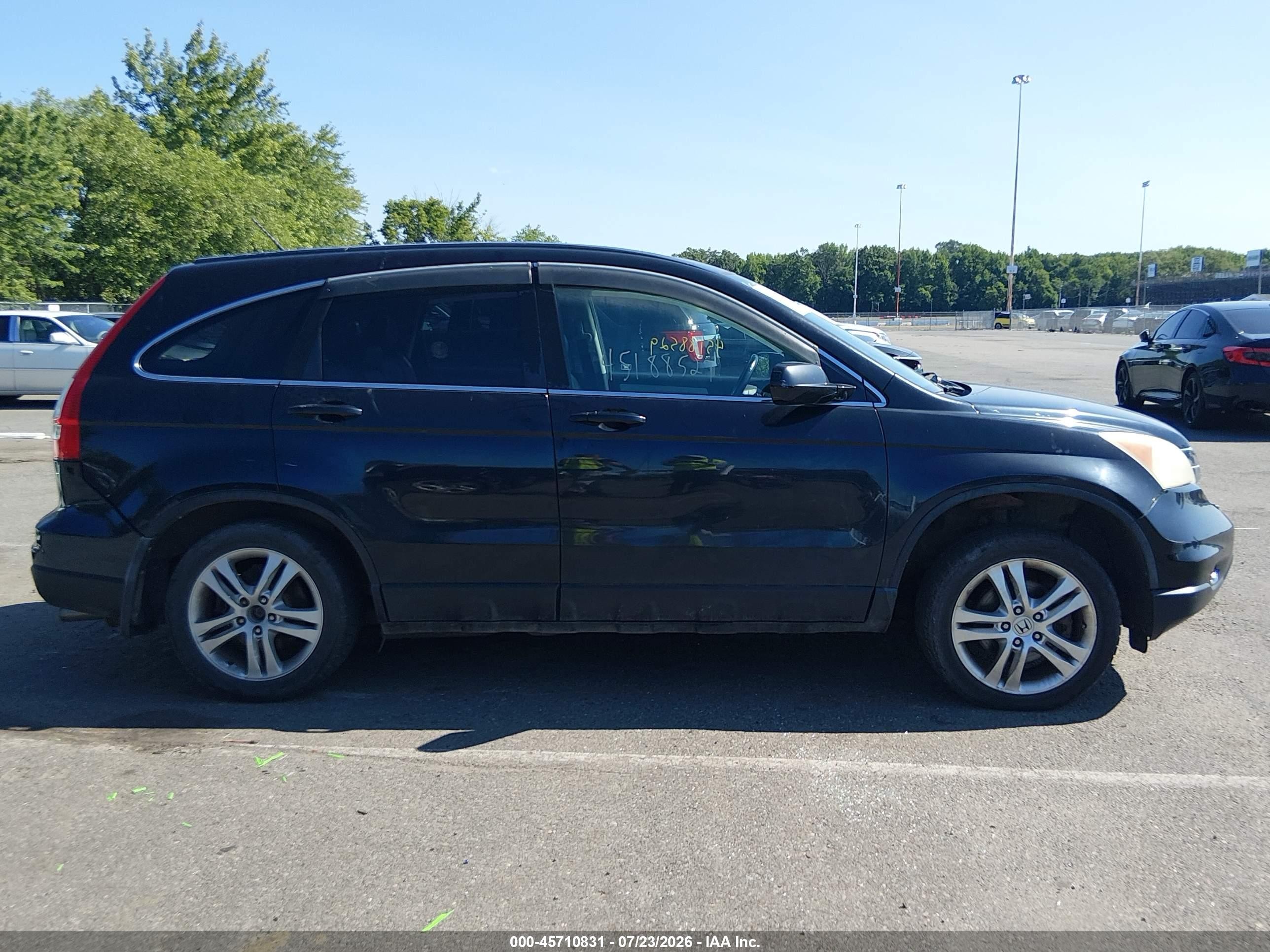 2010 Honda Cr-v Ex-l Черный vin: 5J6RE4H72AL036641