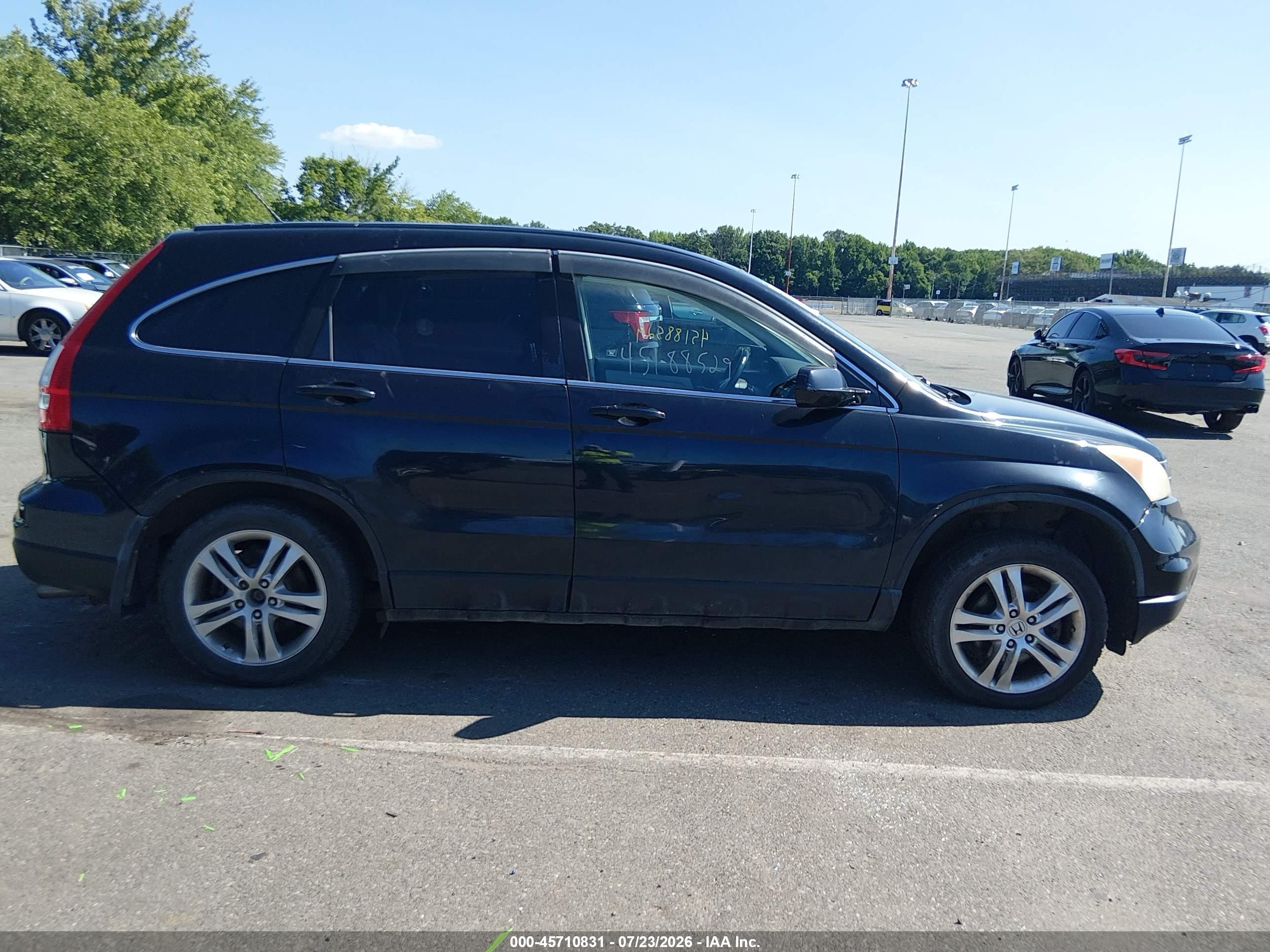 2010 Honda Cr-v Ex-l Черный vin: 5J6RE4H72AL036641
