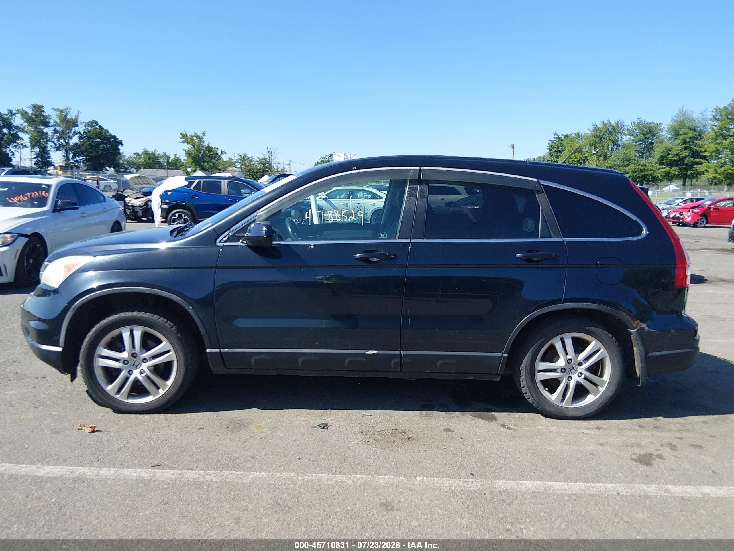 2010 Honda Cr-v Ex-l Черный vin: 5J6RE4H72AL036641
