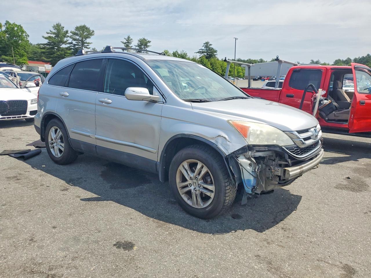 2010 Honda Cr-v Exl Silver vin: 5J6RE4H72AL044223