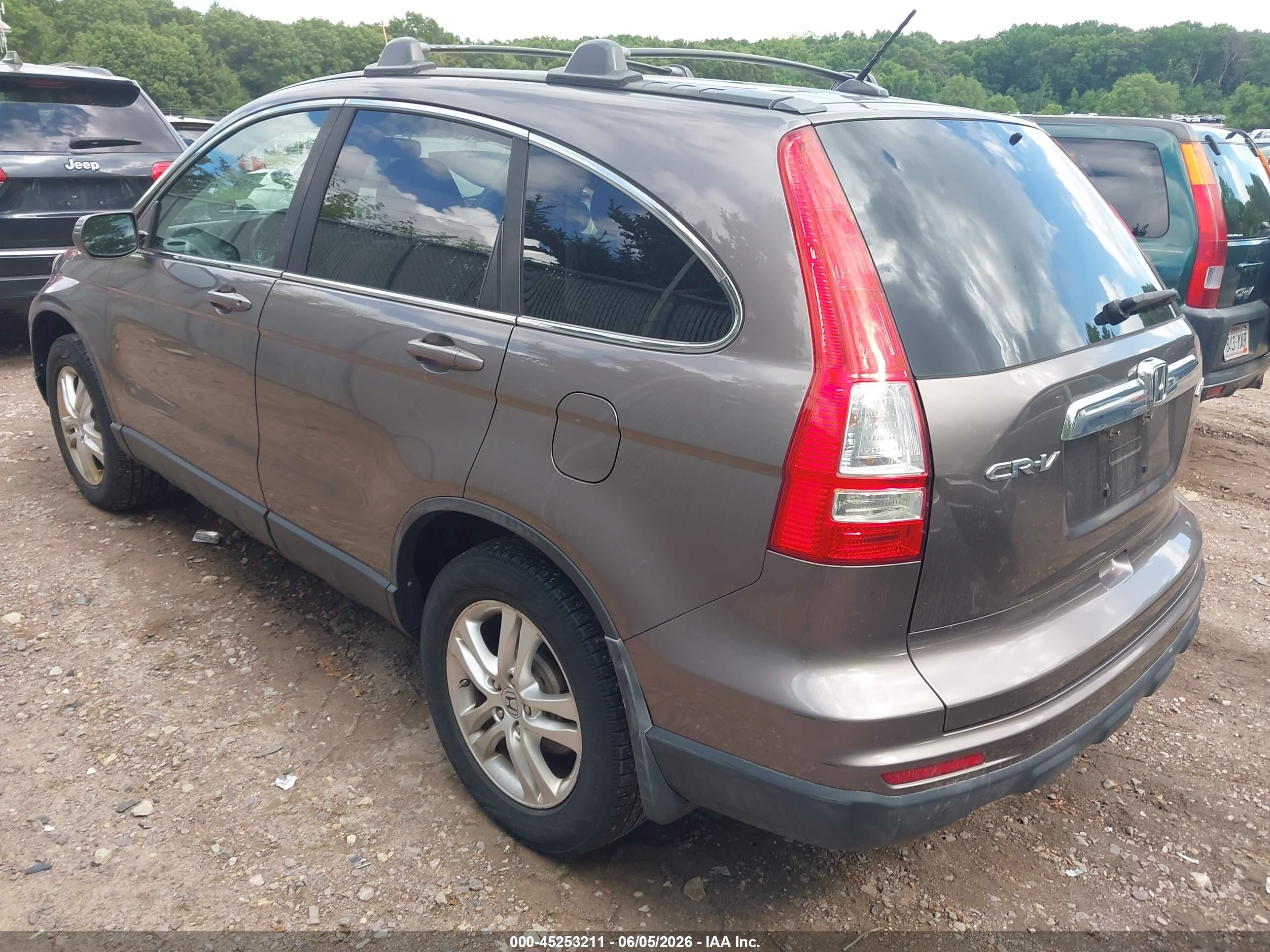 2010 Honda Cr-v Ex-l Gray vin: 5J6RE4H72AL077416