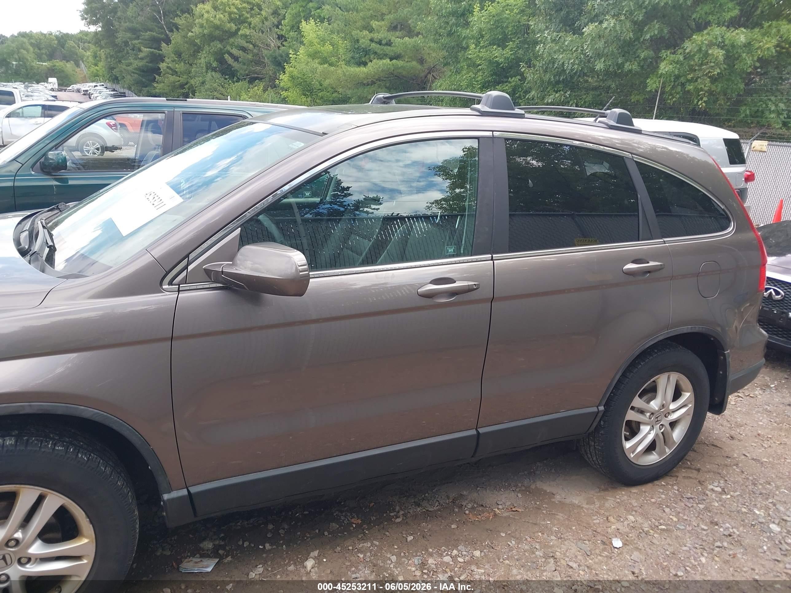 2010 Honda Cr-v Ex-l Gray vin: 5J6RE4H72AL077416