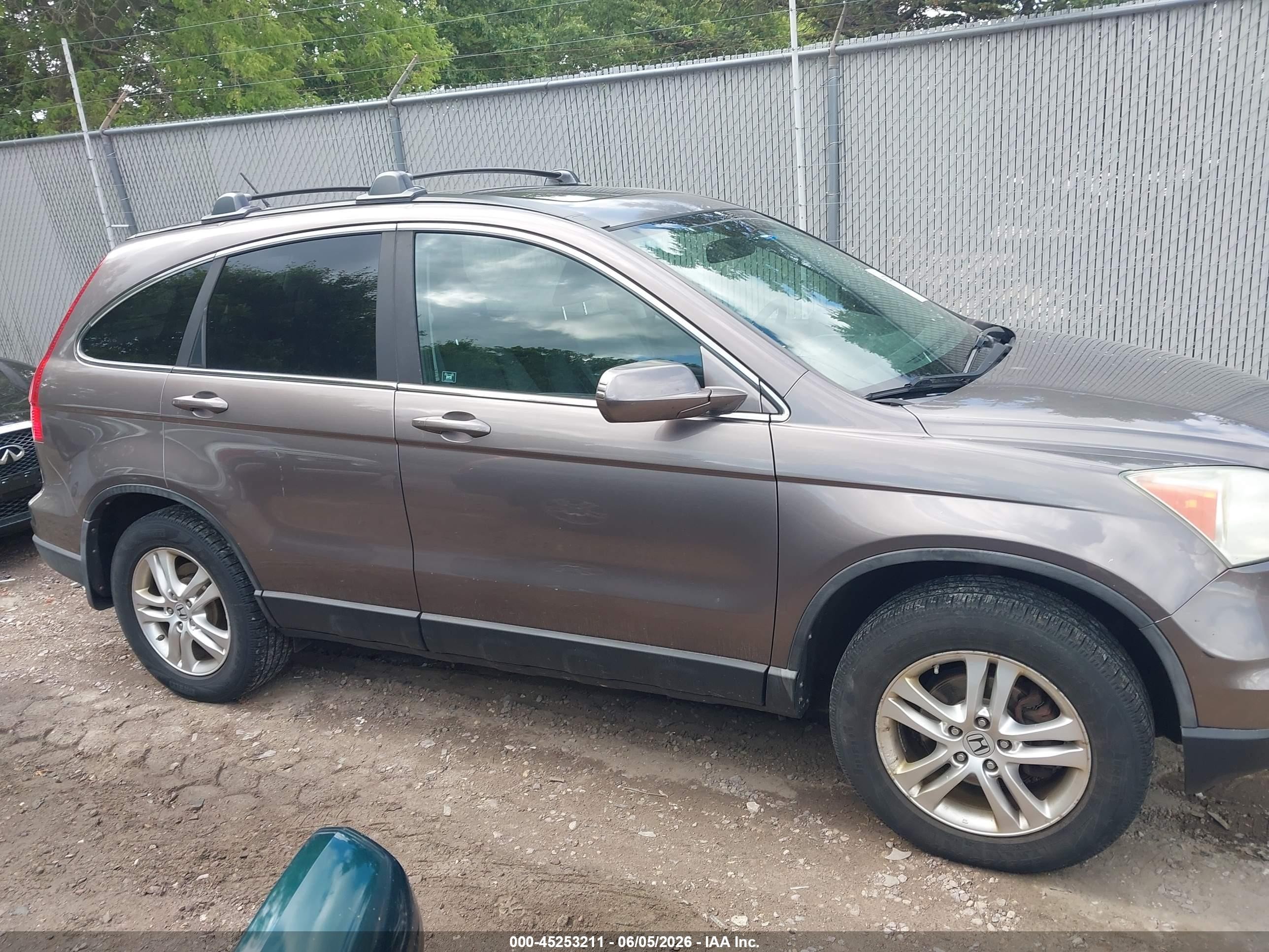 2010 Honda Cr-v Ex-l Gray vin: 5J6RE4H72AL077416
