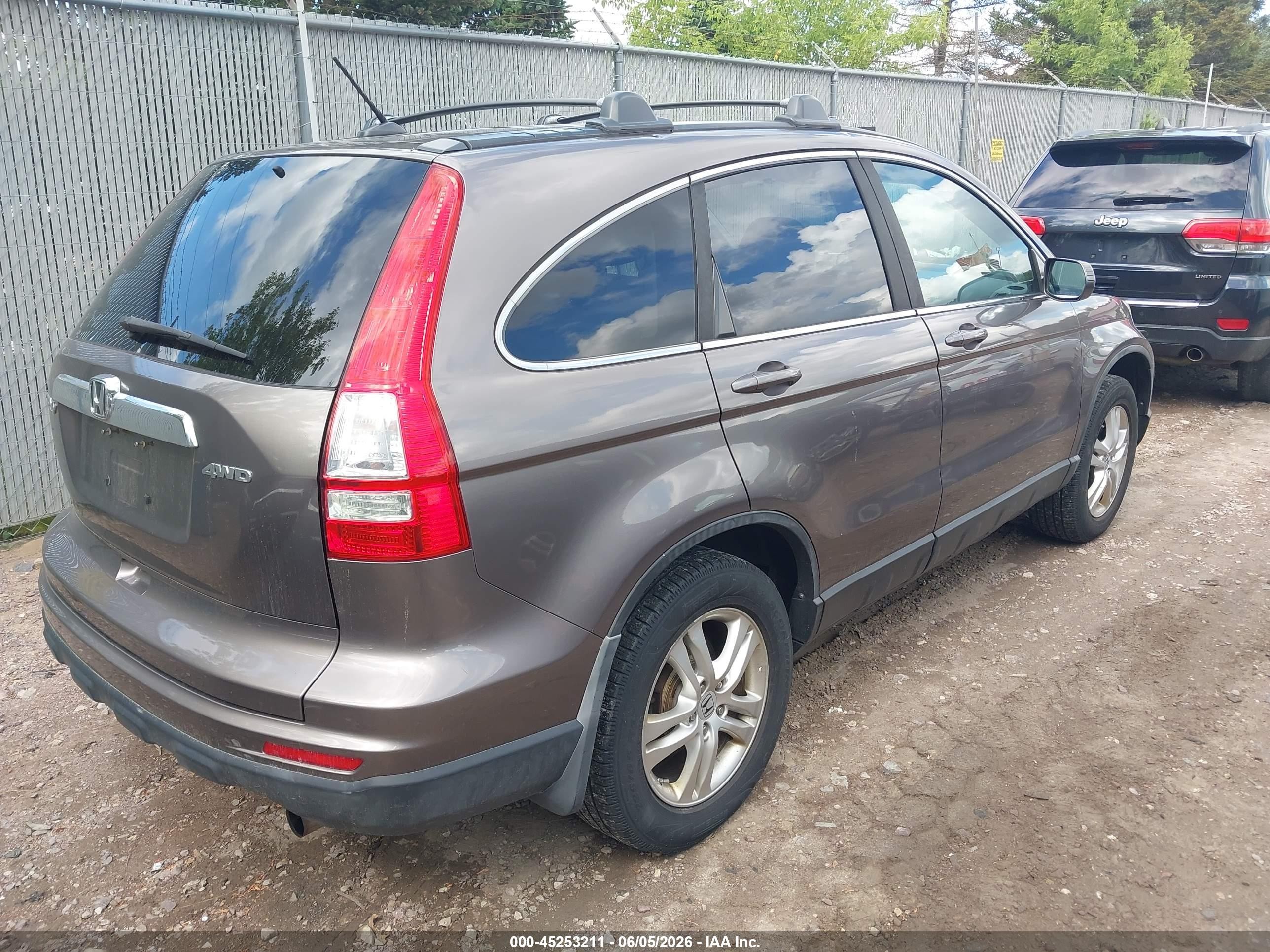 2010 Honda Cr-v Ex-l Gray vin: 5J6RE4H72AL077416