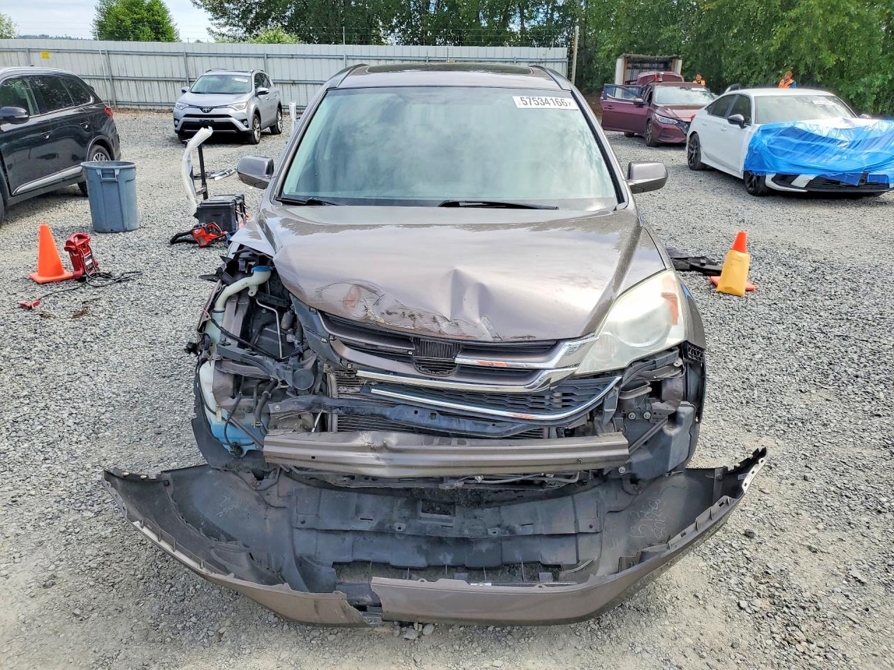 2010 Honda Cr-v Exl Gray vin: 5J6RE4H72AL084219