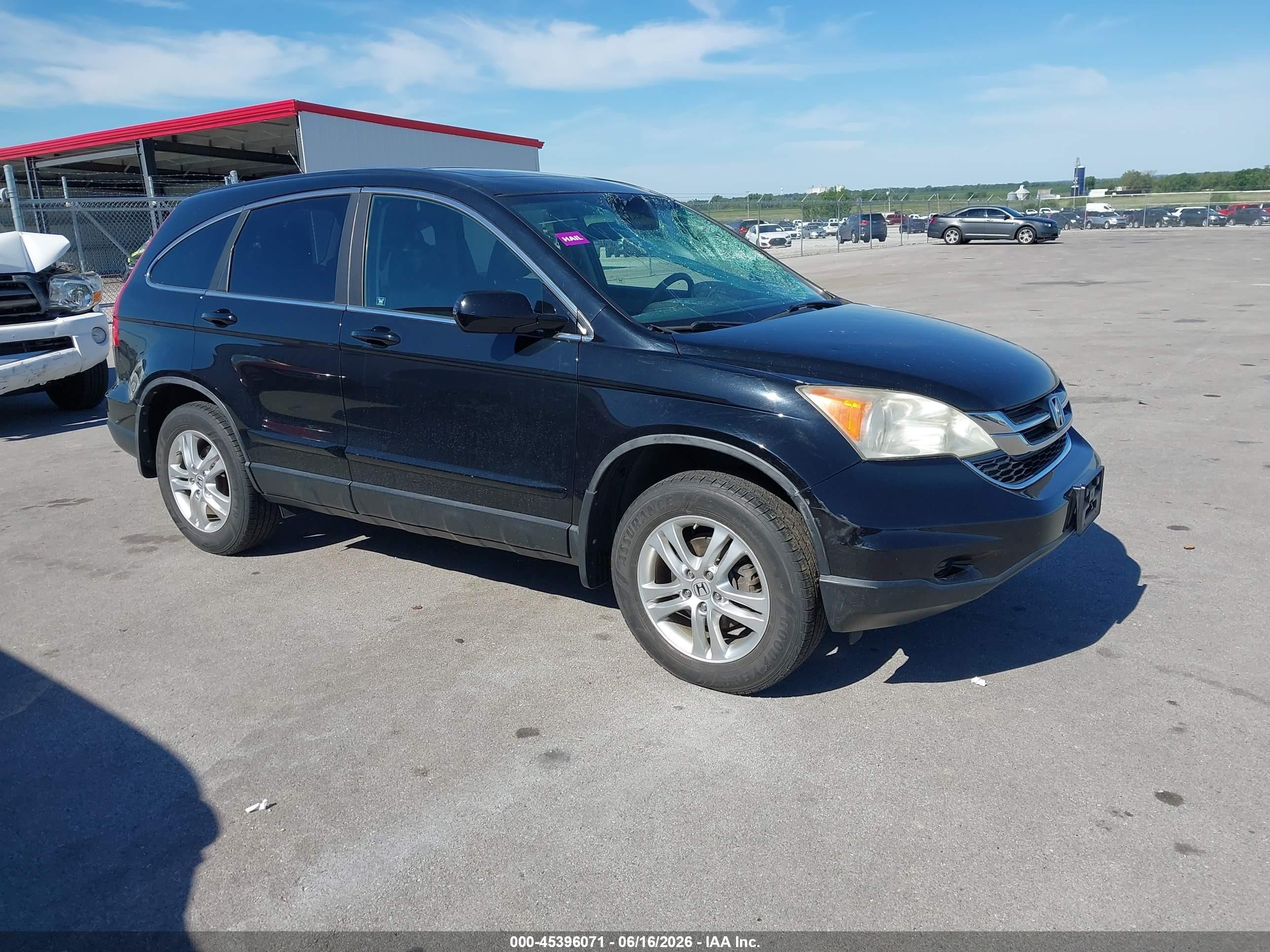 2010 Honda Cr-v Ex-l Black vin: 5J6RE4H72AL098766