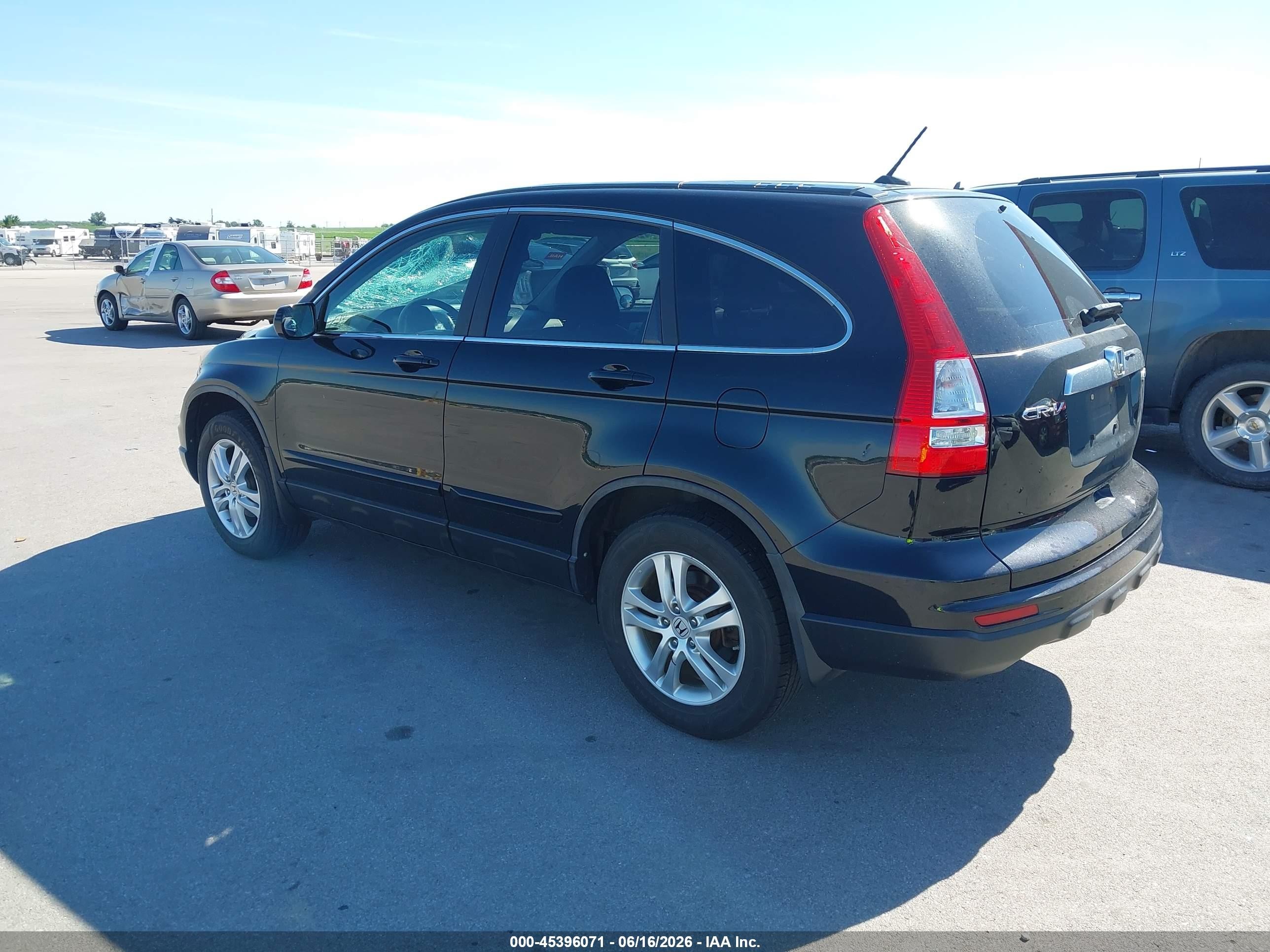 2010 Honda Cr-v Ex-l Black vin: 5J6RE4H72AL098766
